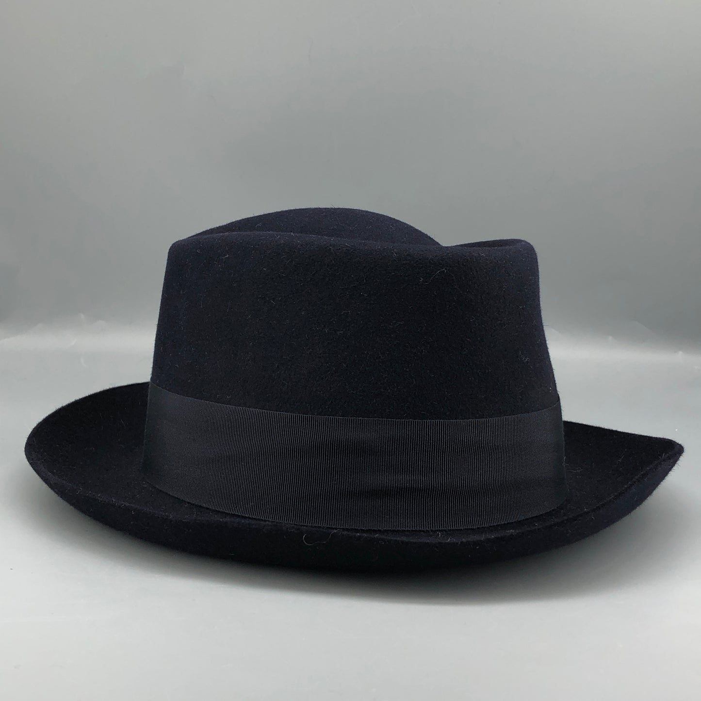 Hermes Navy Felt Fedora Hat Size 59cm