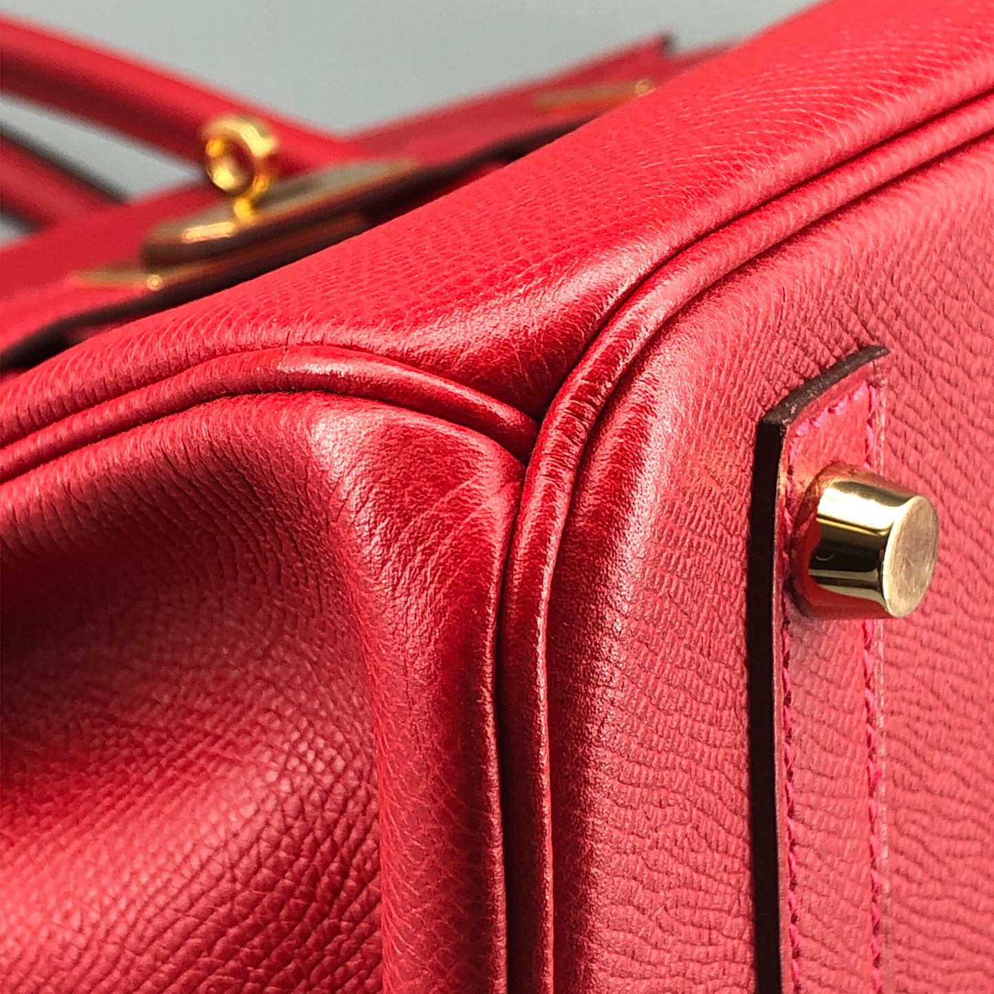 Hermes 2015 Birkin 30  Handbag  Red