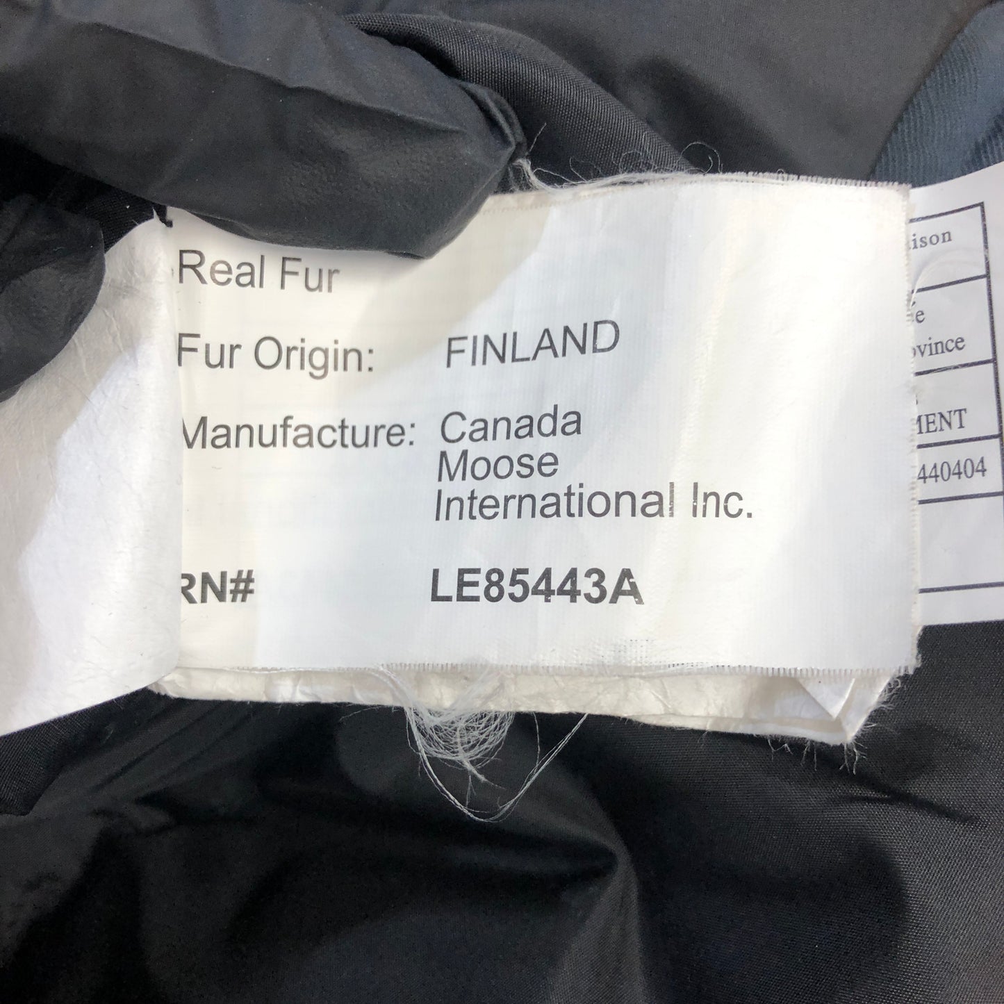 Moose Knuckles Navy Blue Parka Jacket Size M