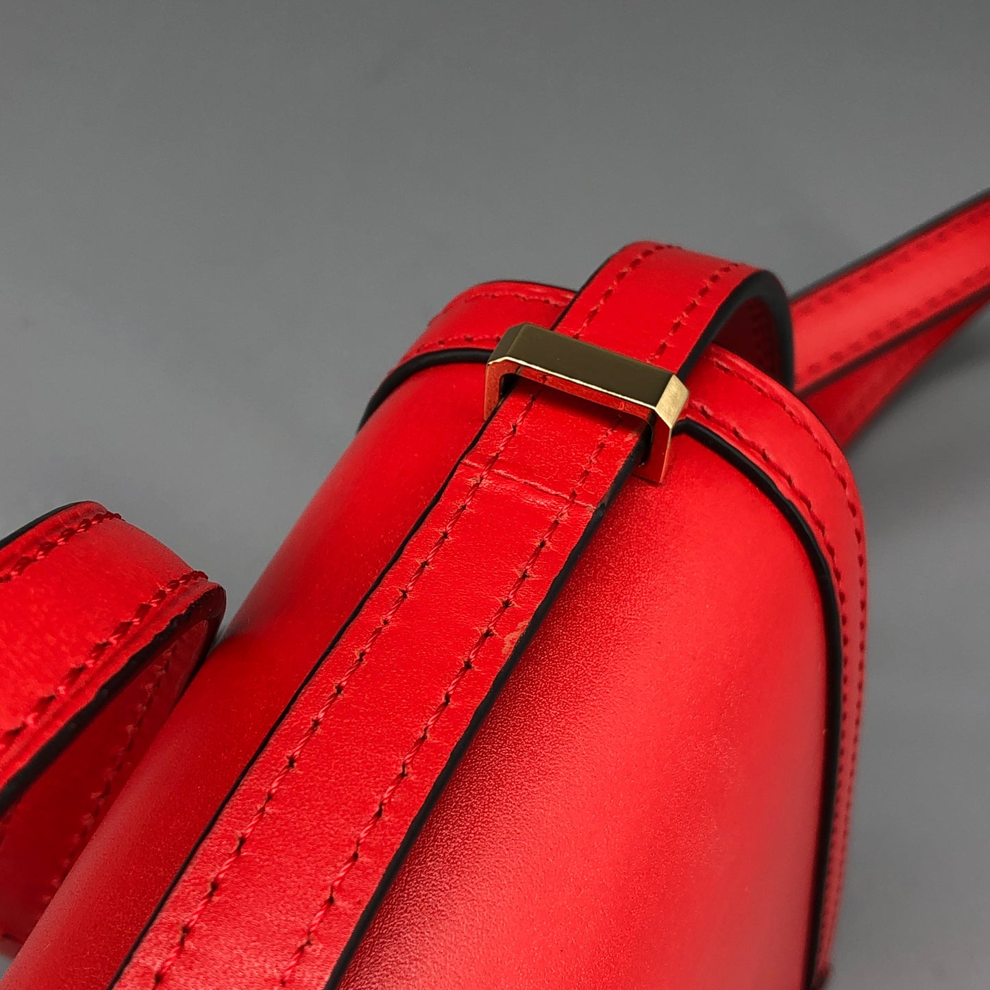 Loewe Barcelona Red Smooth Calfskin Crossbody Bag