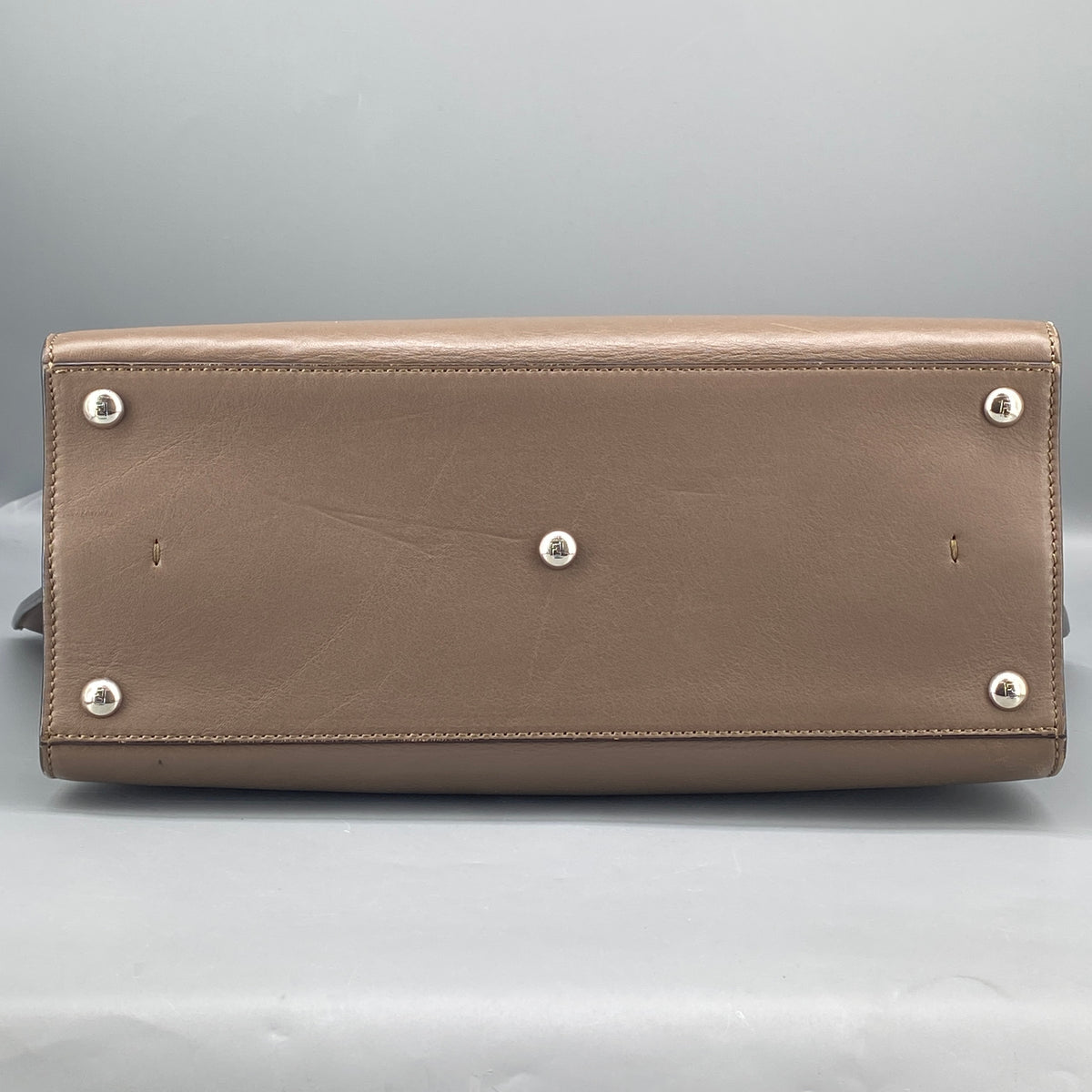 Fendi 2Jours Tote Bag Brown Leather