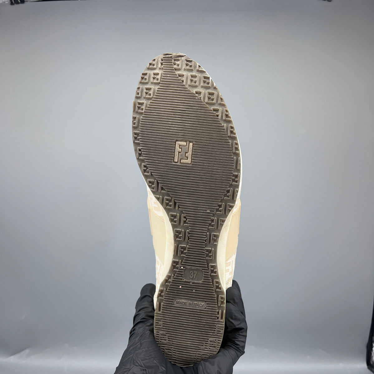 Fendi Beige Women Sneaker Shoes Size 37