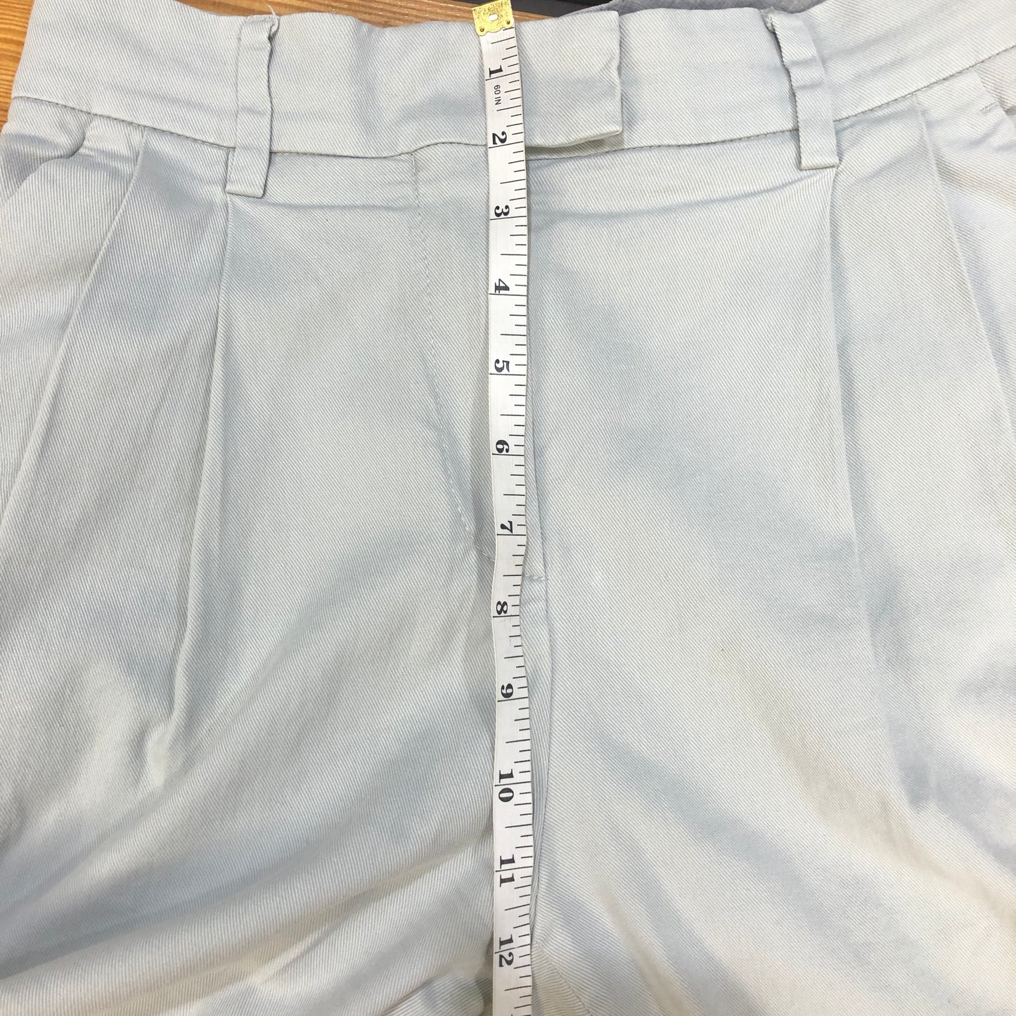 Brunello Cucinelli Light Blue Pleated Cropped Trousers Size 38