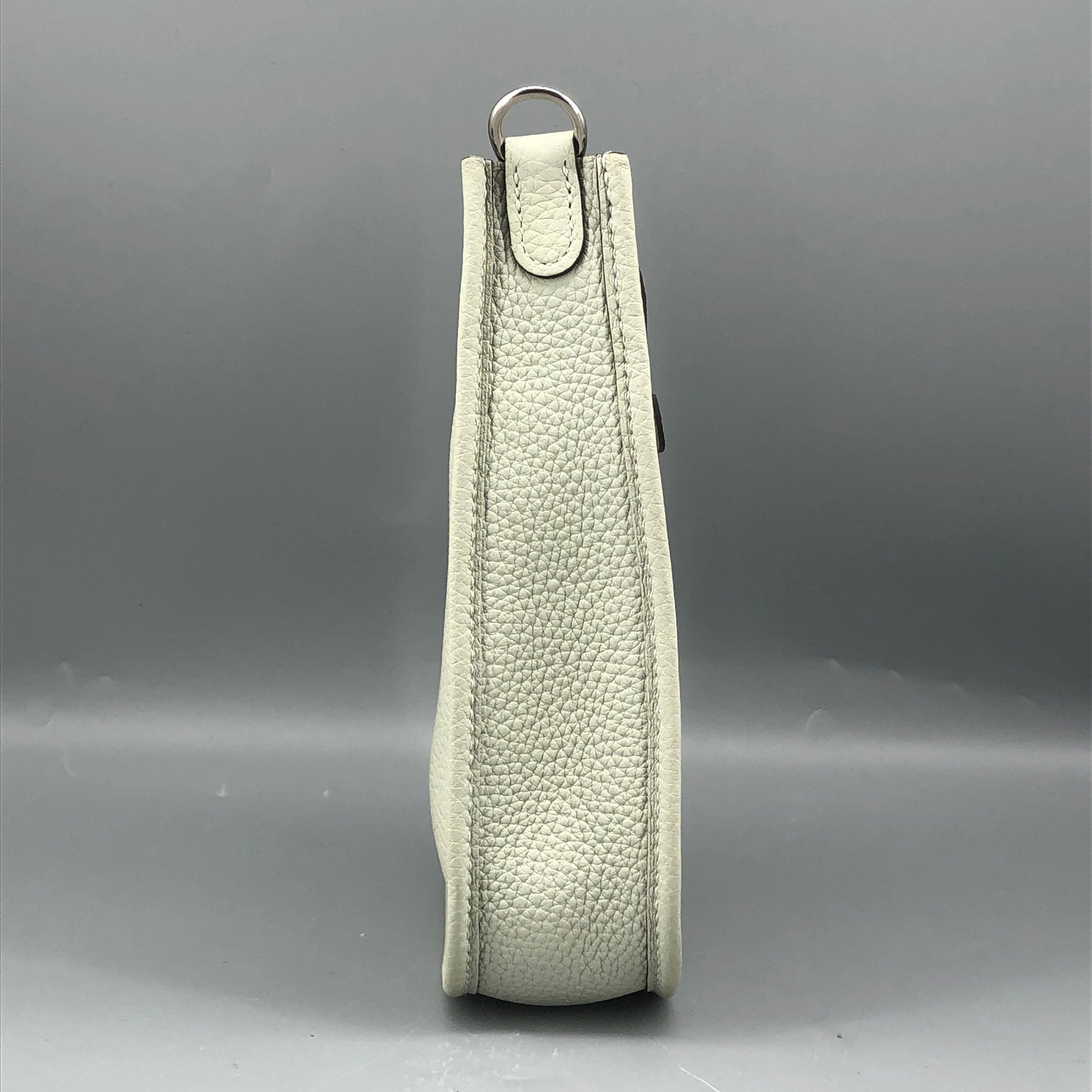 Hermes Mini Evelyne 2024 TPM Light Grey-White tong with Subtle Green Undertone