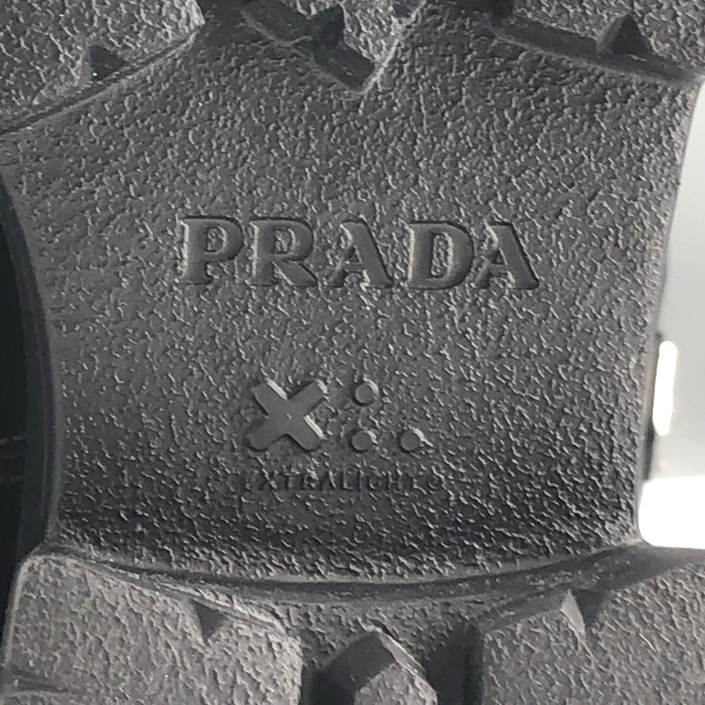 Prada Women‘s Re-Nylon Knee-High Lug Sole Boots Size 37 Black