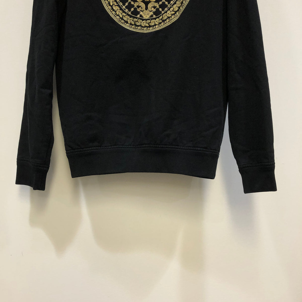 Versace black  Medusa Logo Zip Hoodie Size M