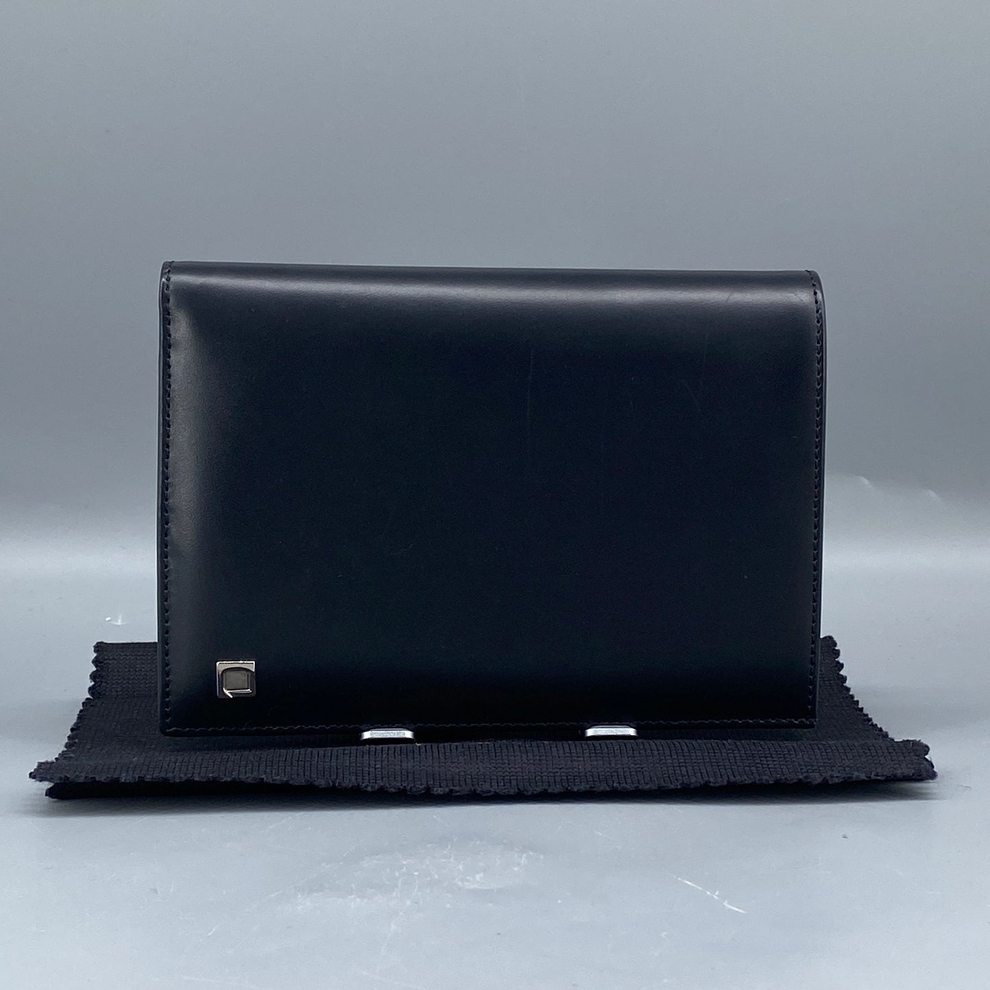 Lanvin Black Smooth Leather Bi-fold Short Wallet