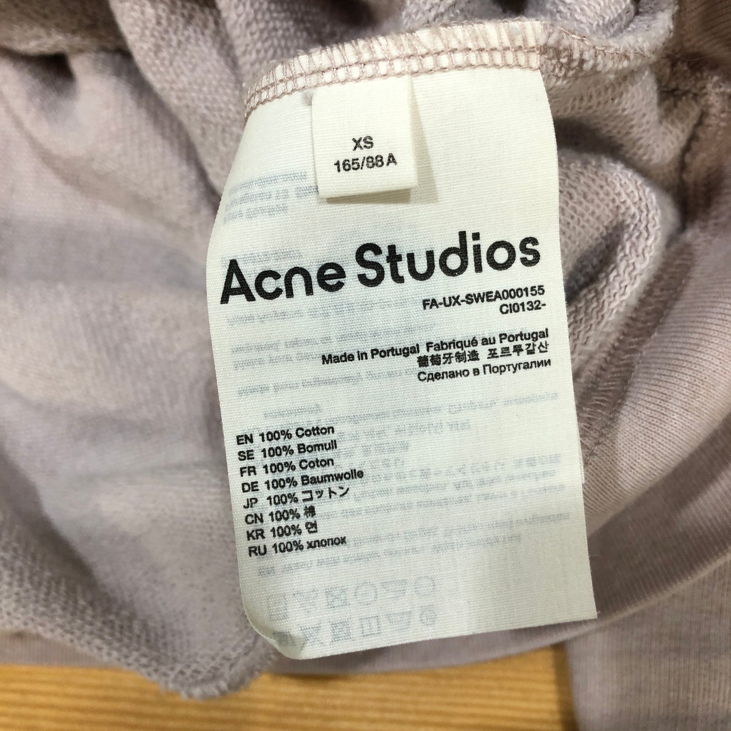 Acne Studios Pink Soft Cotton Hoodie