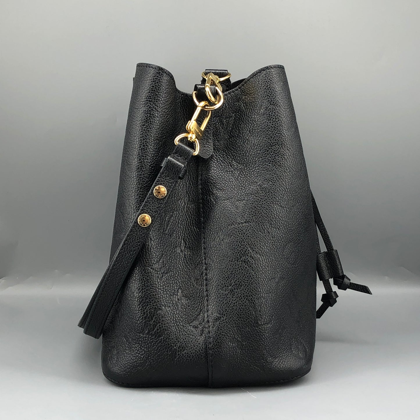 Louis Vuitton Monogram Empreinte NeoNoe Bucket Bag Black