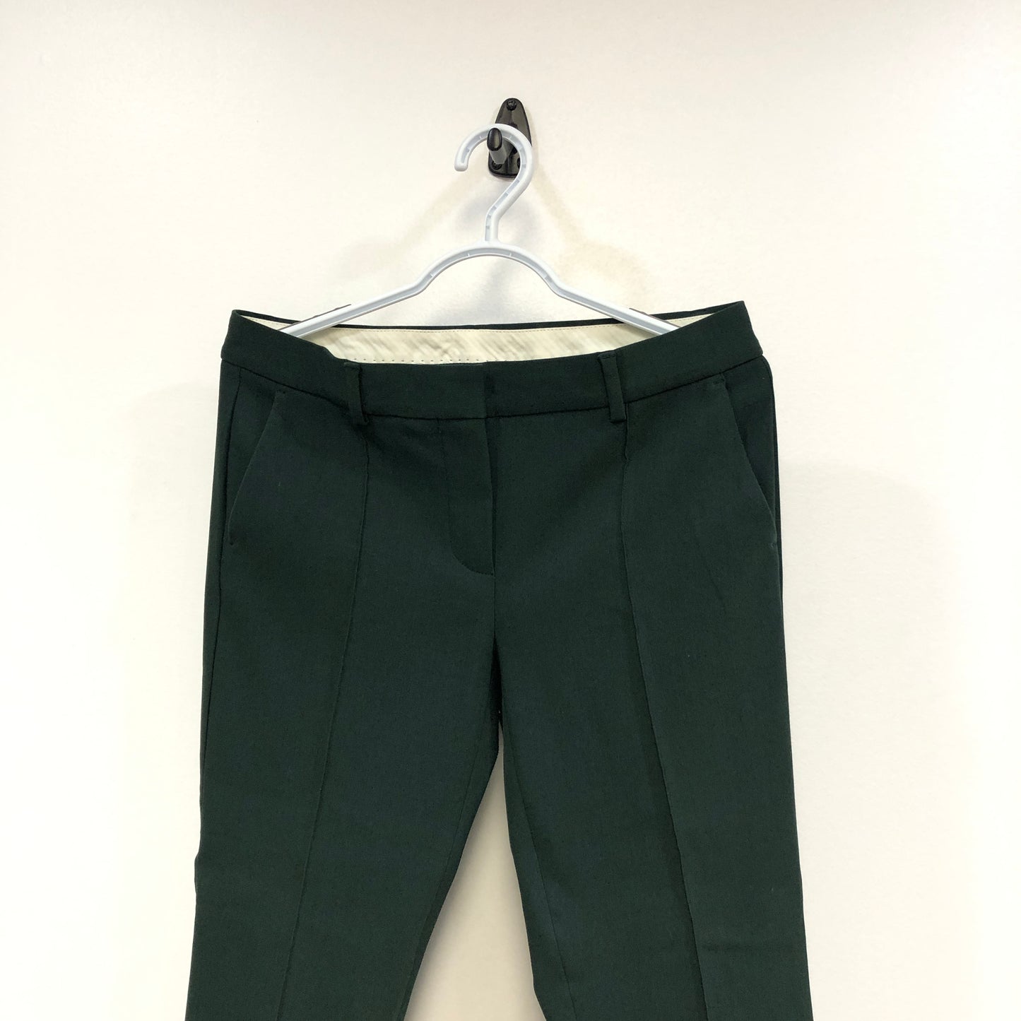 Sportmax Pine Green Slim‑Leg Dress Pants US 10