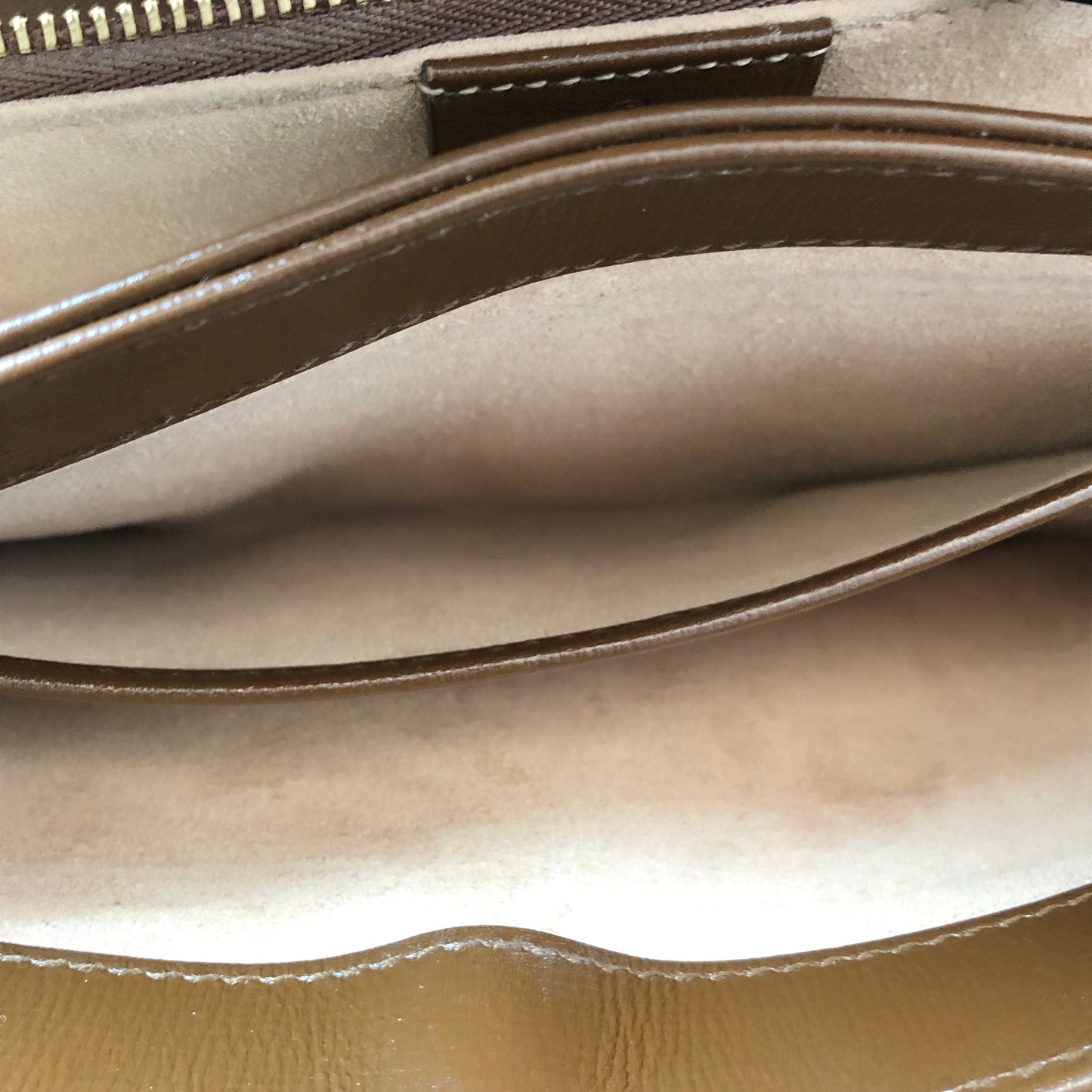 Gucci 1955 Horsebit GG Canvas Crossbody Bag Beige Caramel