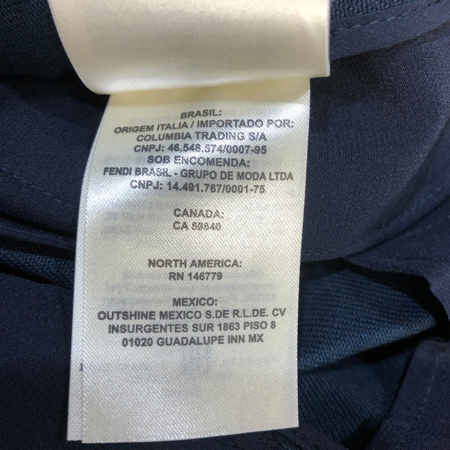 Fendi Navy Blue Balloon Cropped Trousers size 38