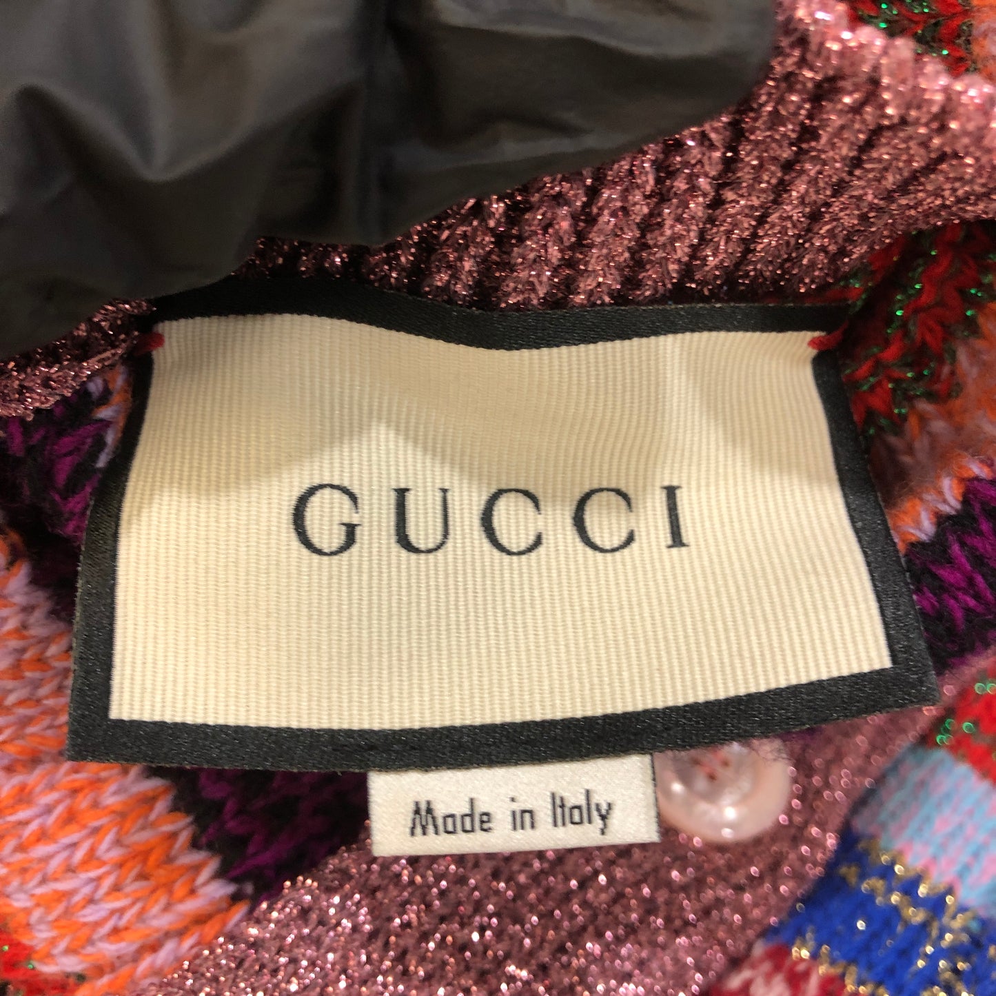 Gucci Multicolor Reversible Cardigan Size S