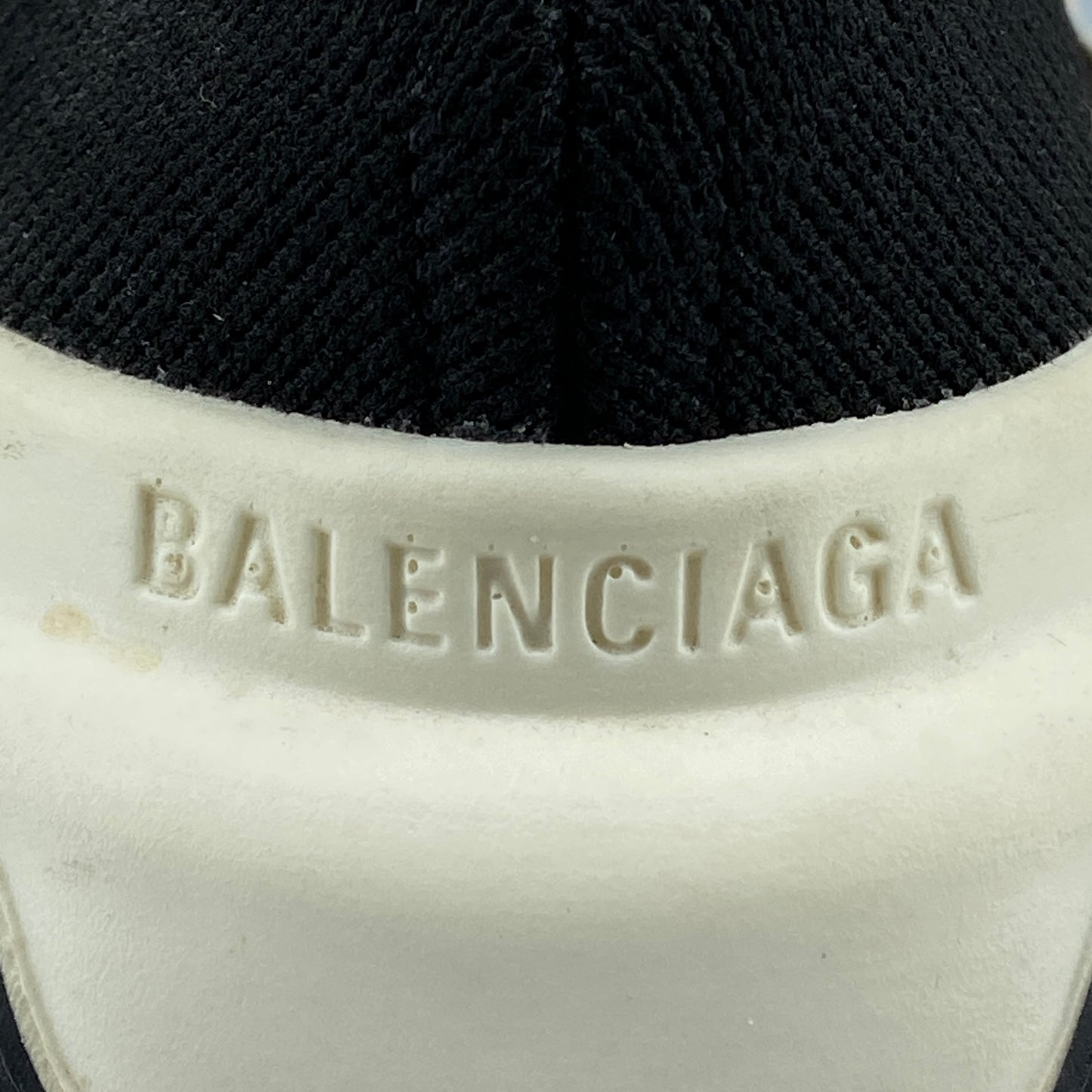 Balenciaga Women's Black Stretch Knit Speed Slip-On Sock Sneakers Size 38