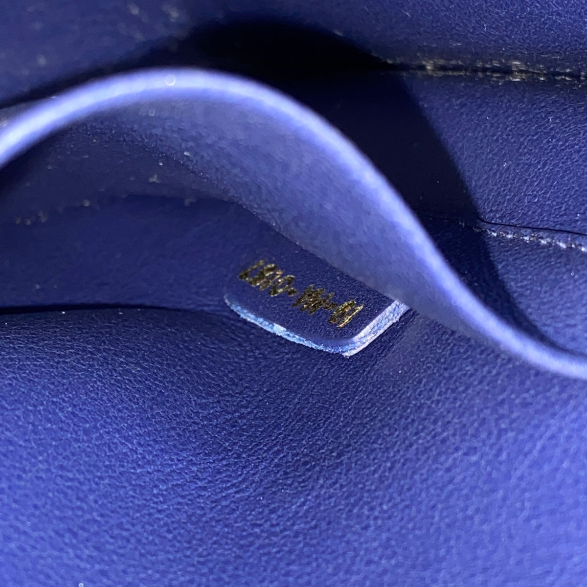 Christian Dior Diorever Navy Leather Top Handle Bag