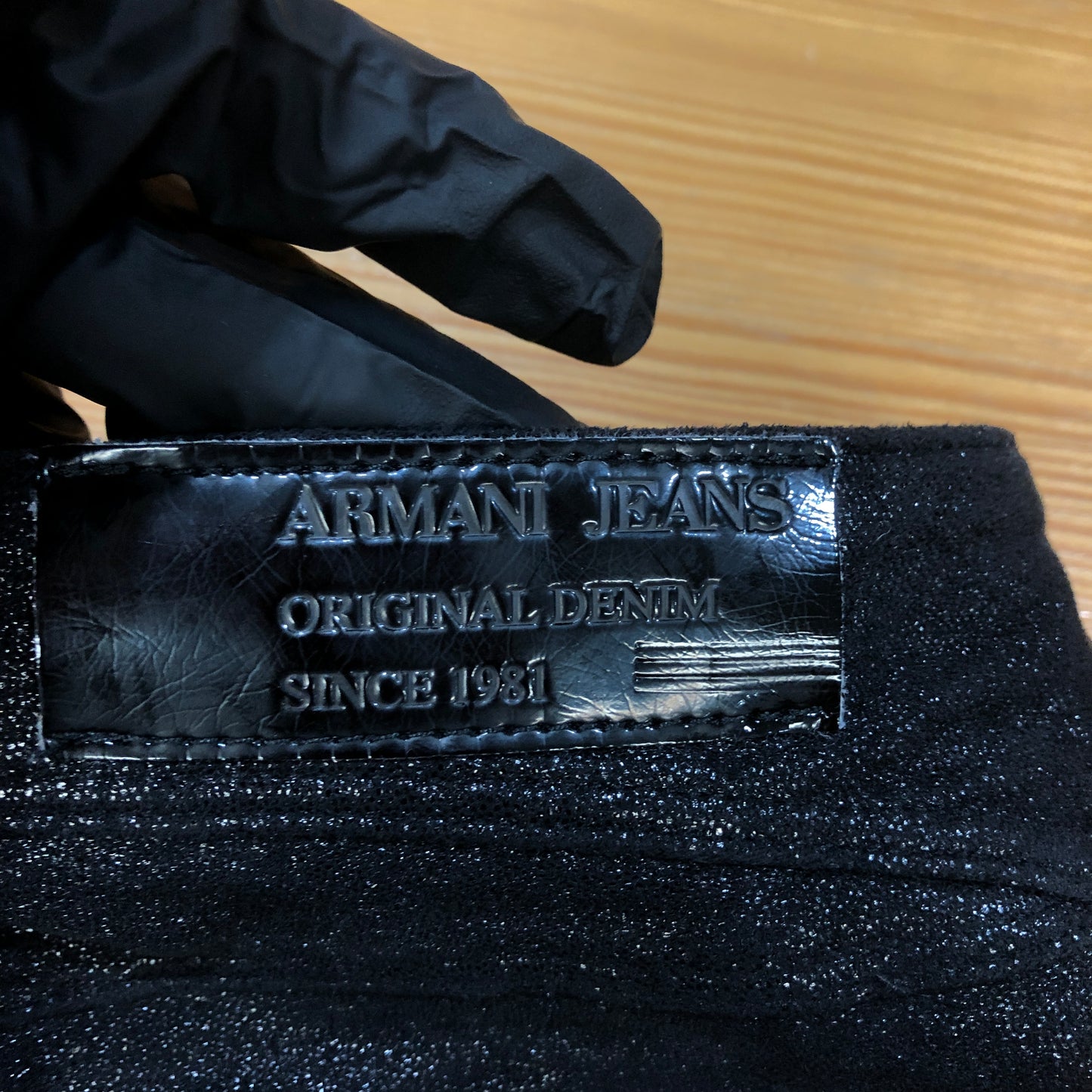 Armani Jeans Black Slim Skinny Denim Jeans Size 26