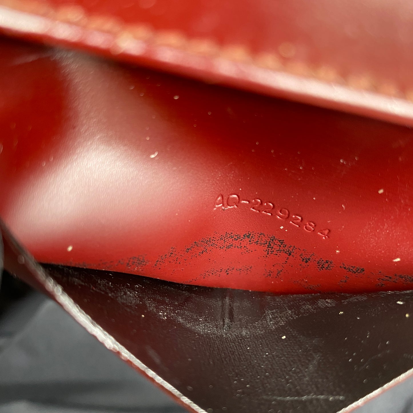 Ferragamo Reddish-Brown Leather Key Case