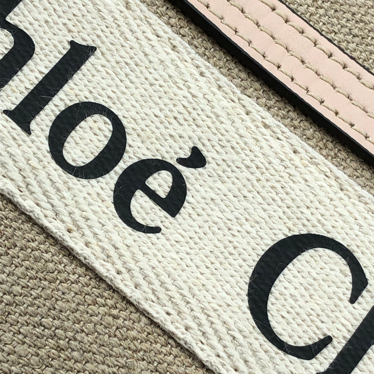 Chloe Woody Small Tote Bag Beige