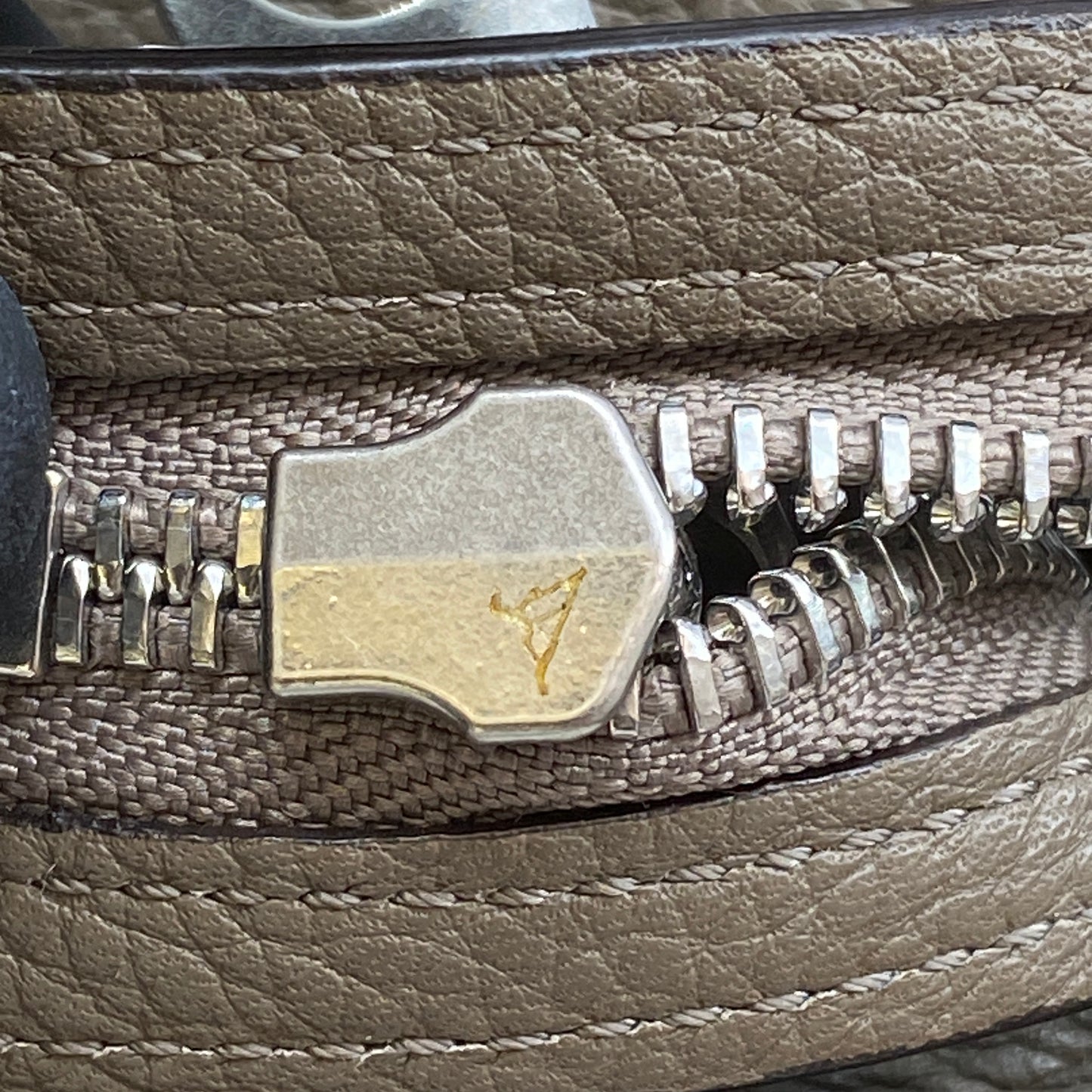 Celine Trapeze Medium Taupe Leather Suede Wing Bag