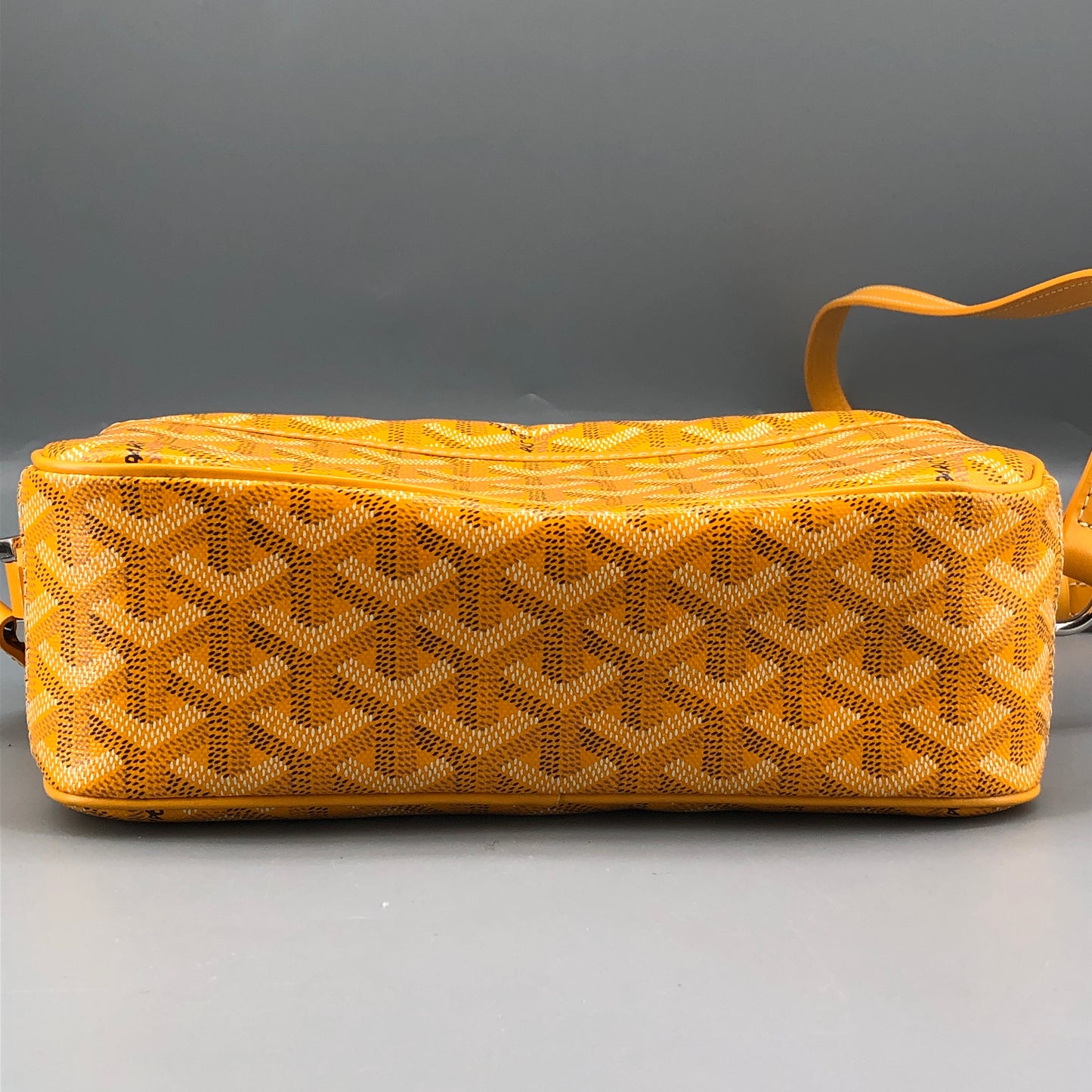 Goyard Cap-Vert Yellow Goyardine Canvas Crossbody Camera Bag
