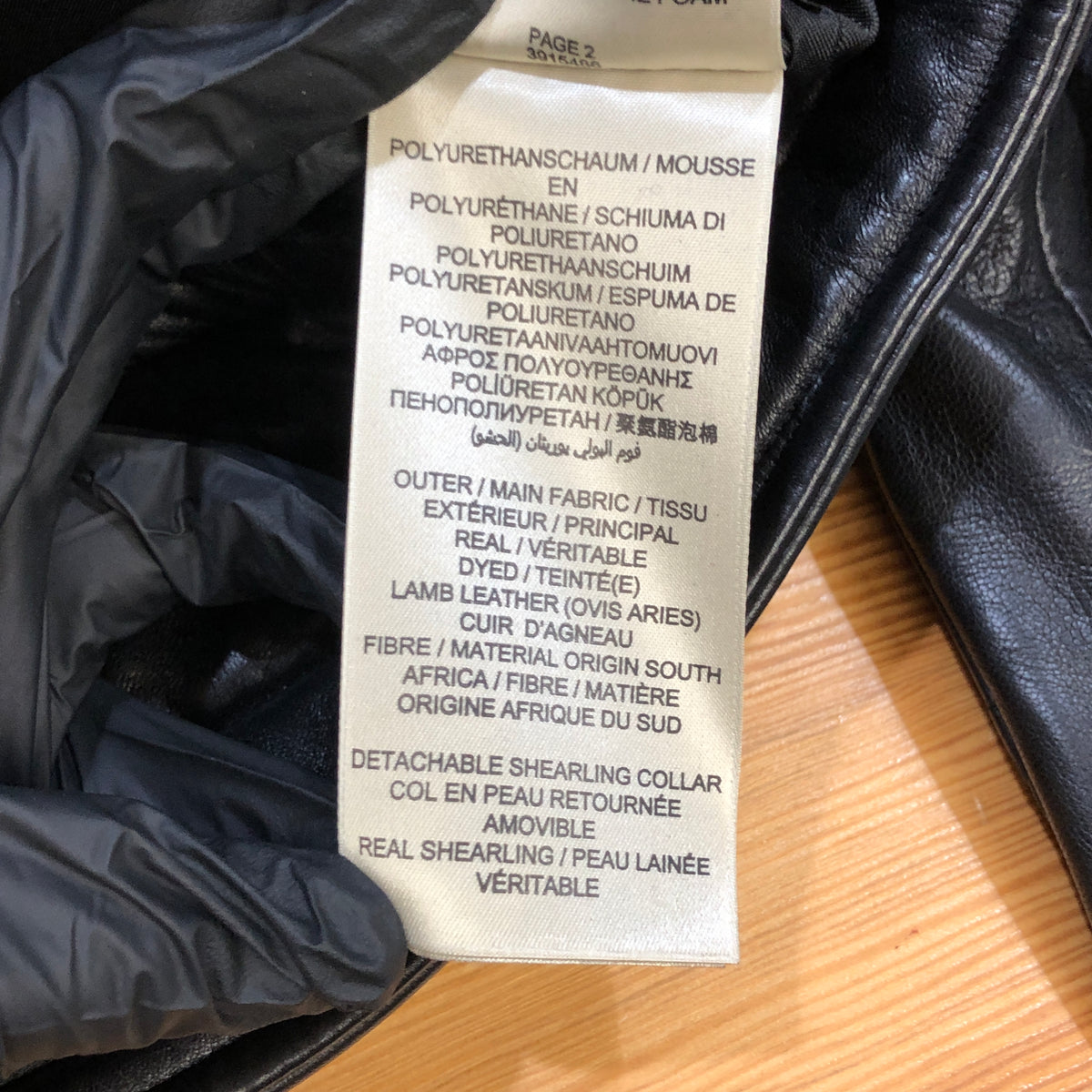 Burberry Black Shearling Collar Leather Biker Jacket US size 4