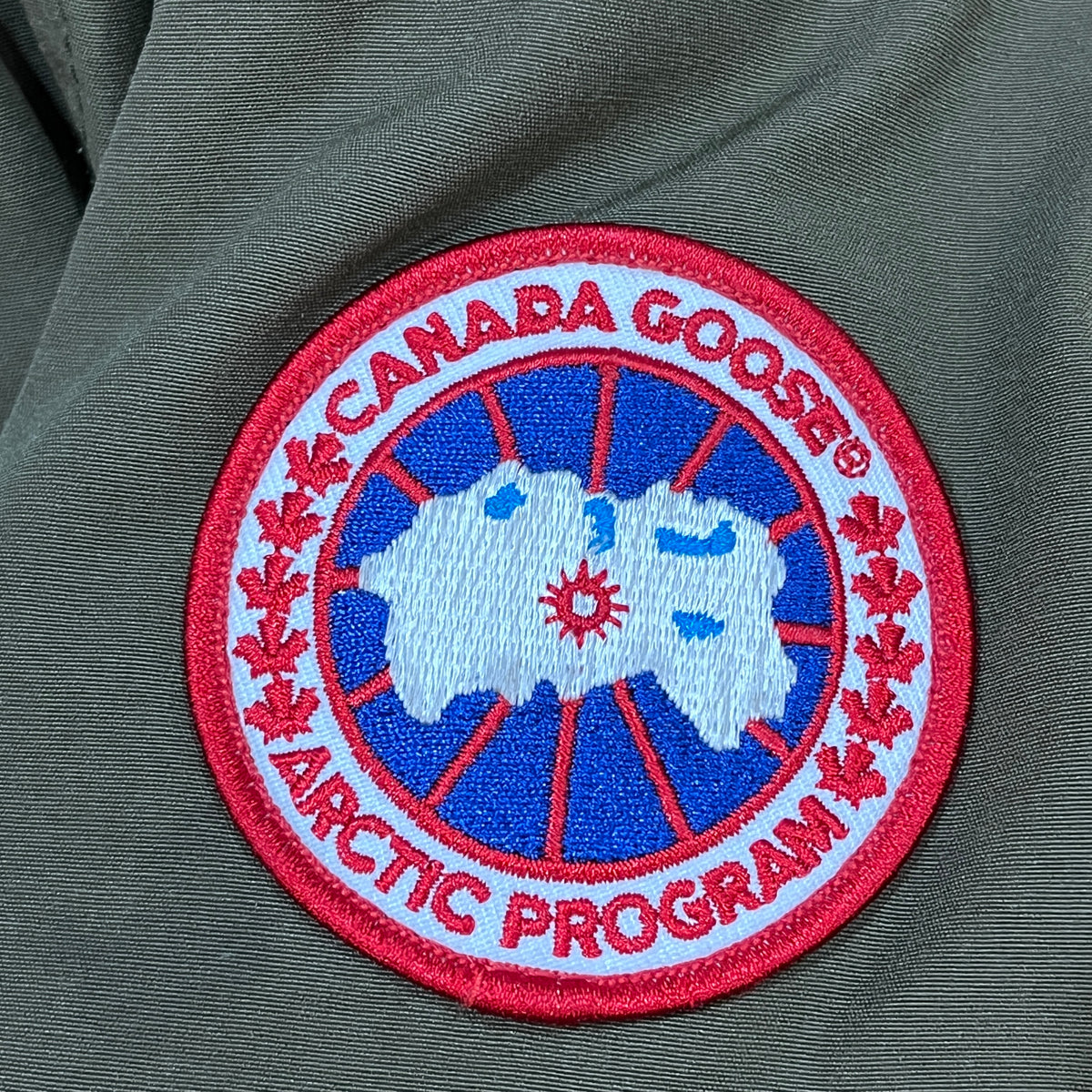 Canada Goose Olive Fur Trim Long Parka Size XS