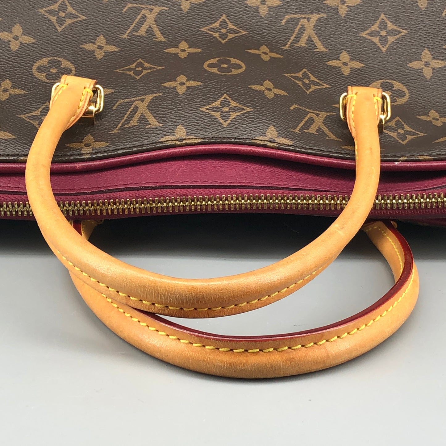 Louis Vuitton Monogram Pallas MM Handbag Brown
