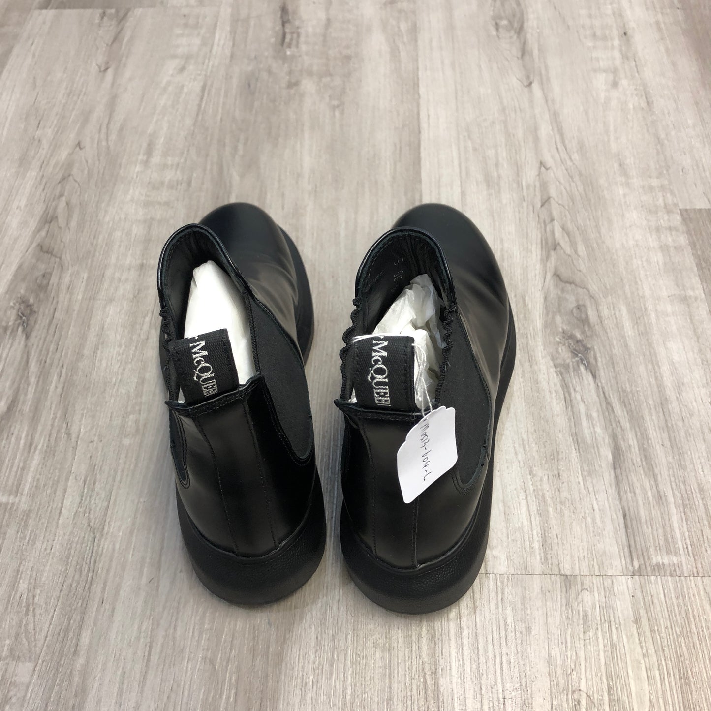 Alexander McQueen Women's Black Leather Chelsea Boots Size 35