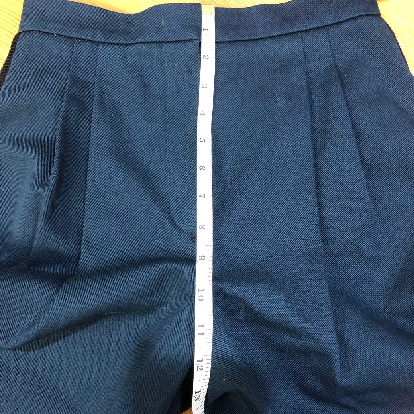 Fendi Navy Blue Balloon Cropped Trousers size 38
