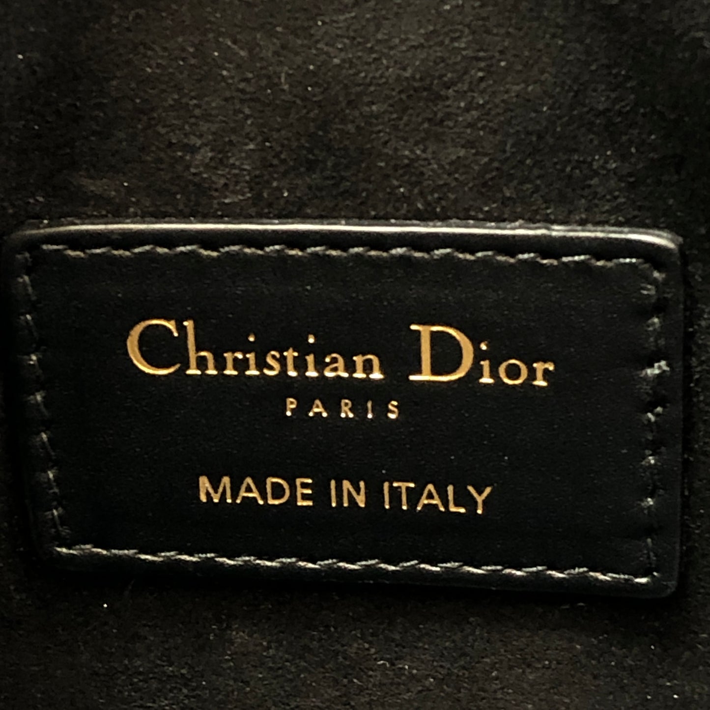 Christian Dior Smooth Black Leather Saddle Waist Belt Bag