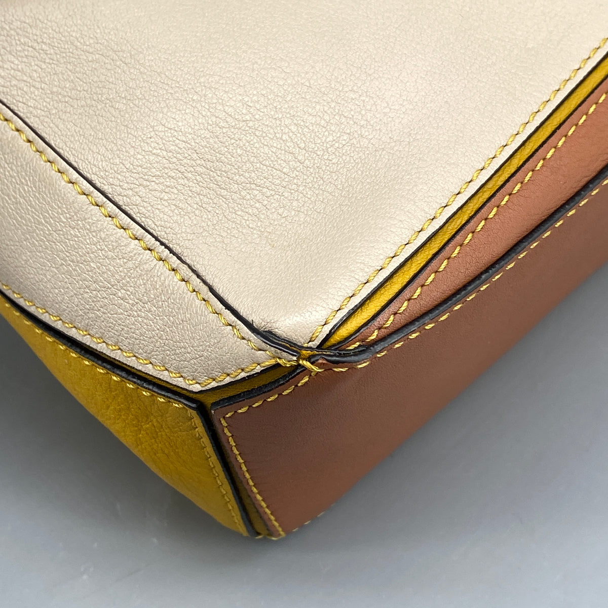 Loewe Calfskin Puzzle Mini Handle Bag Multi-Color