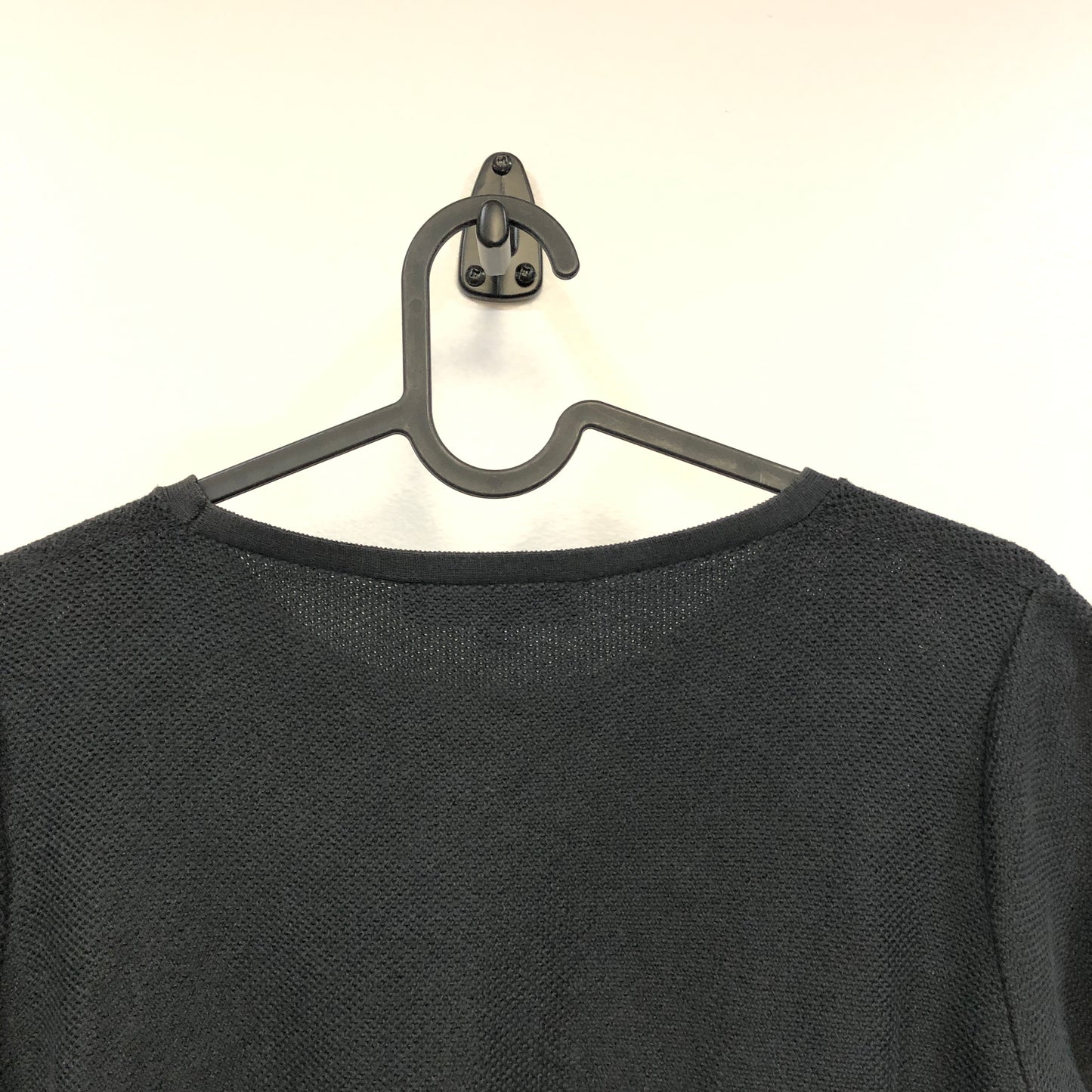 Loro Piana Black Short Sleeve Knit Top Size 44
