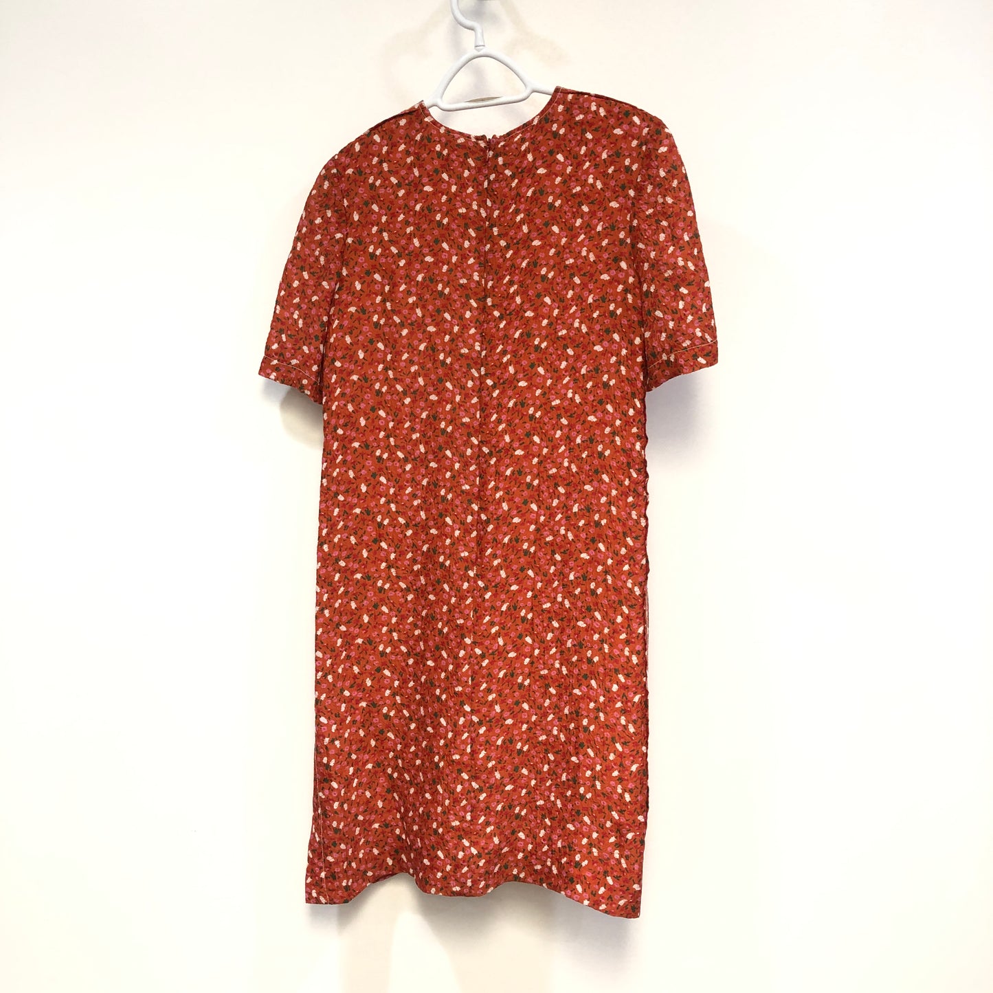 Marni Floral Print Crew Neck Short Sleeve Mini Dress Size 36 Red White Pink Green Multi-Colour