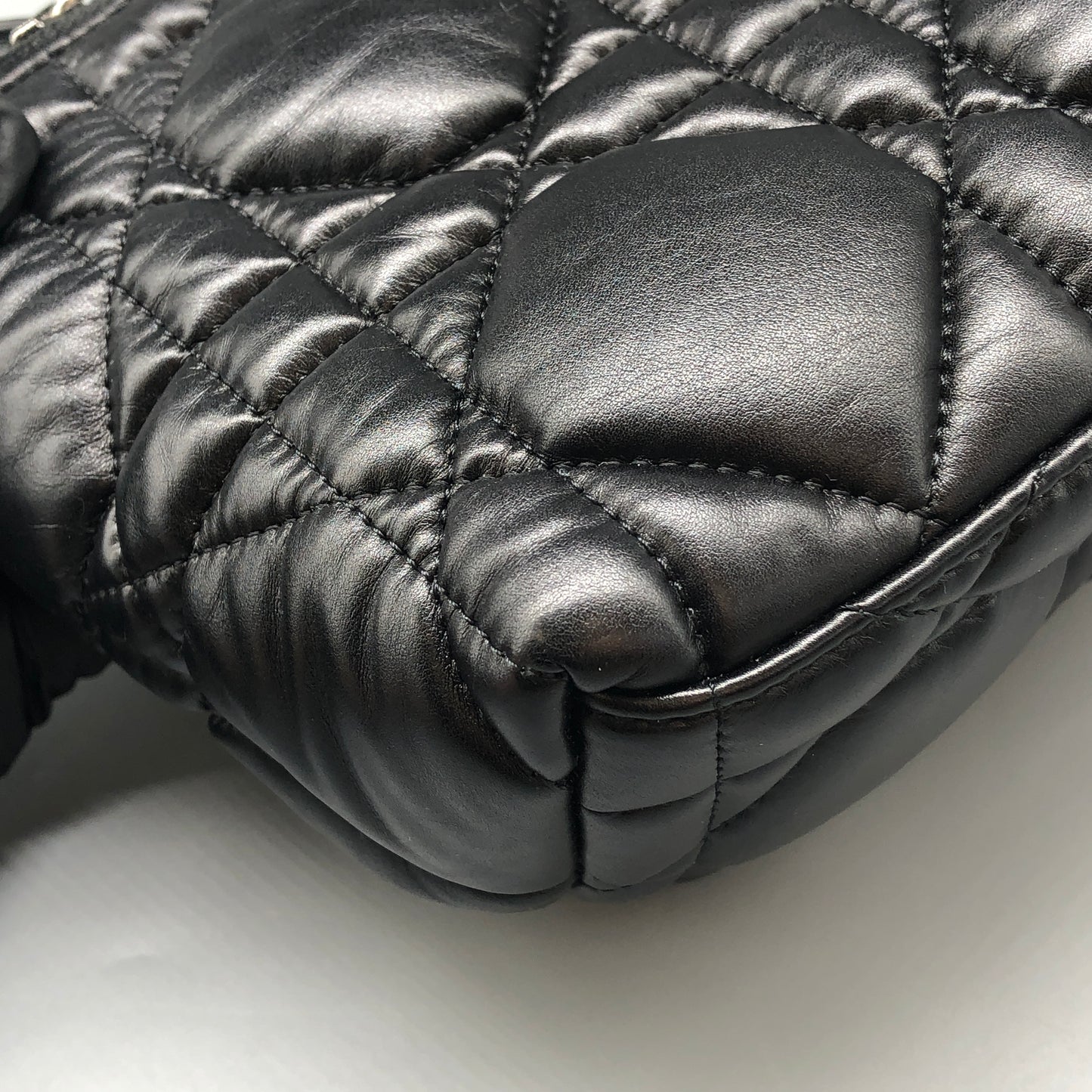 Christian Dior Toujours Medium Black Cannage Quilted Bag