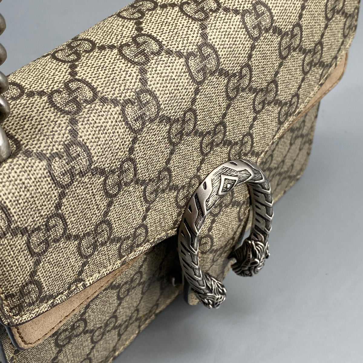 Gucci Dionysus GG Supreme Beige Shoulder Bag
