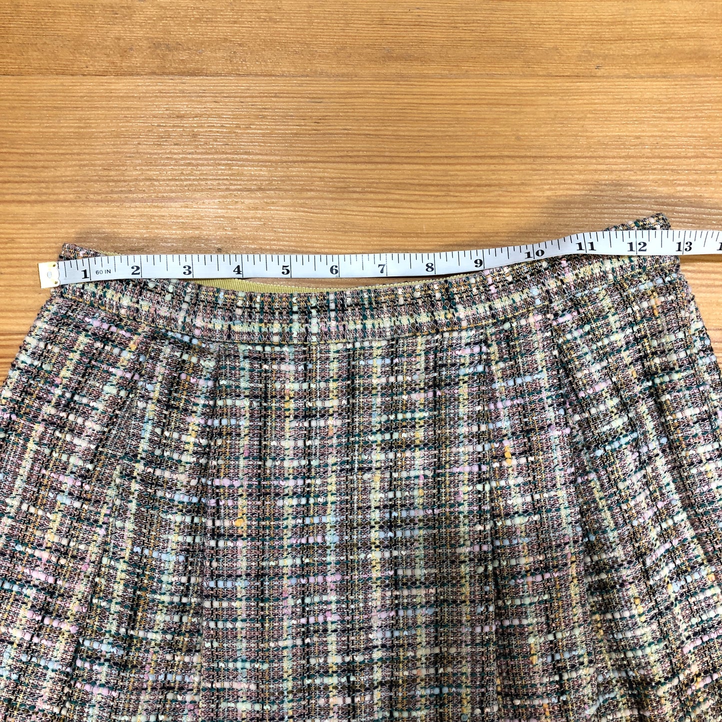 Moschino Multicolor Tweed Mini Skirt Size US 8