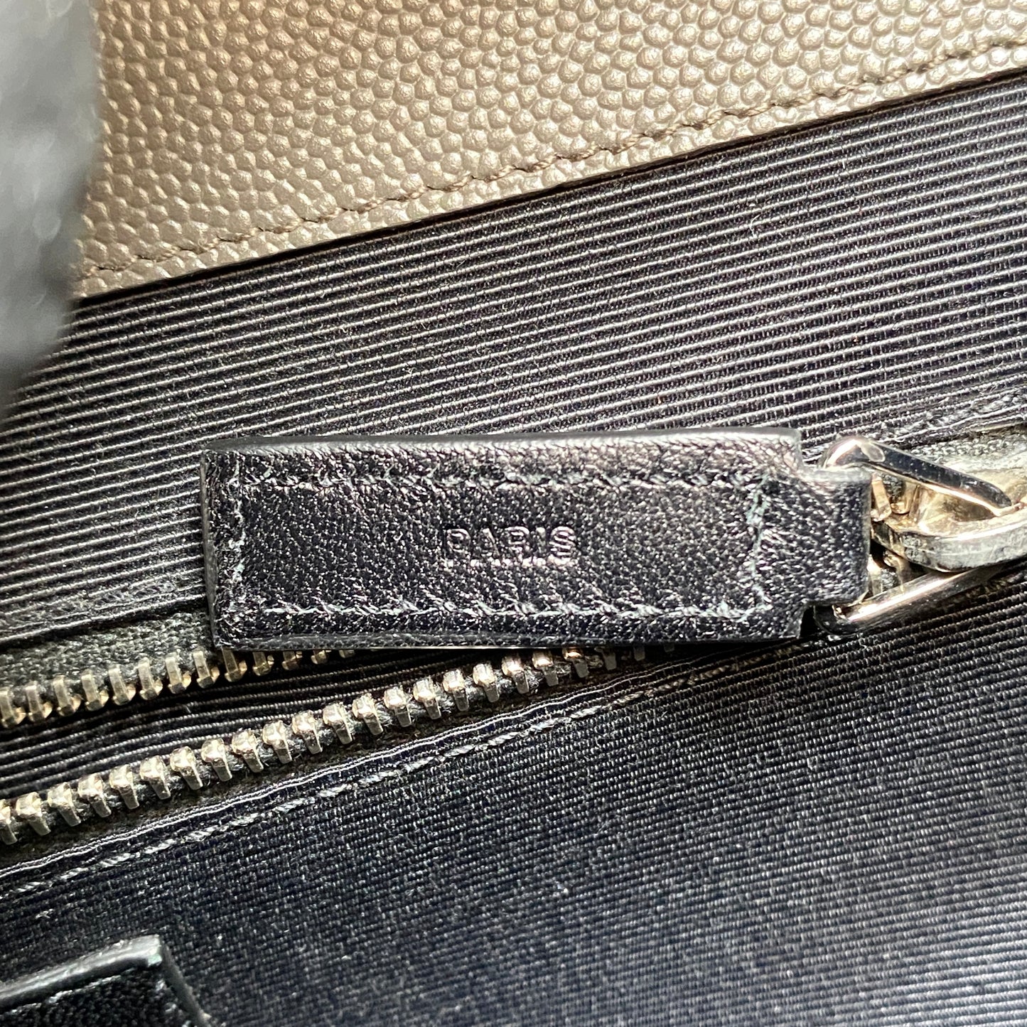 Saint Laurent Envelope Mix Matelassé Grey Chain Shoulder Bag