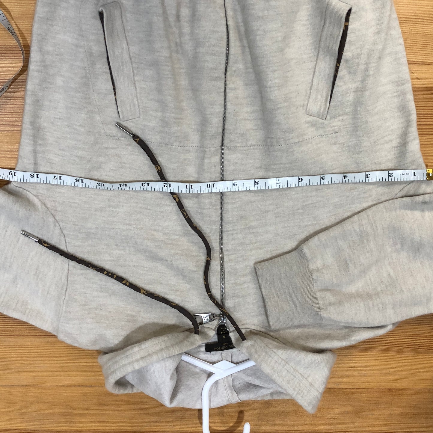 Louis Vuitton Beige Tracksuit Set Hoodie & Jogger Pants Size S