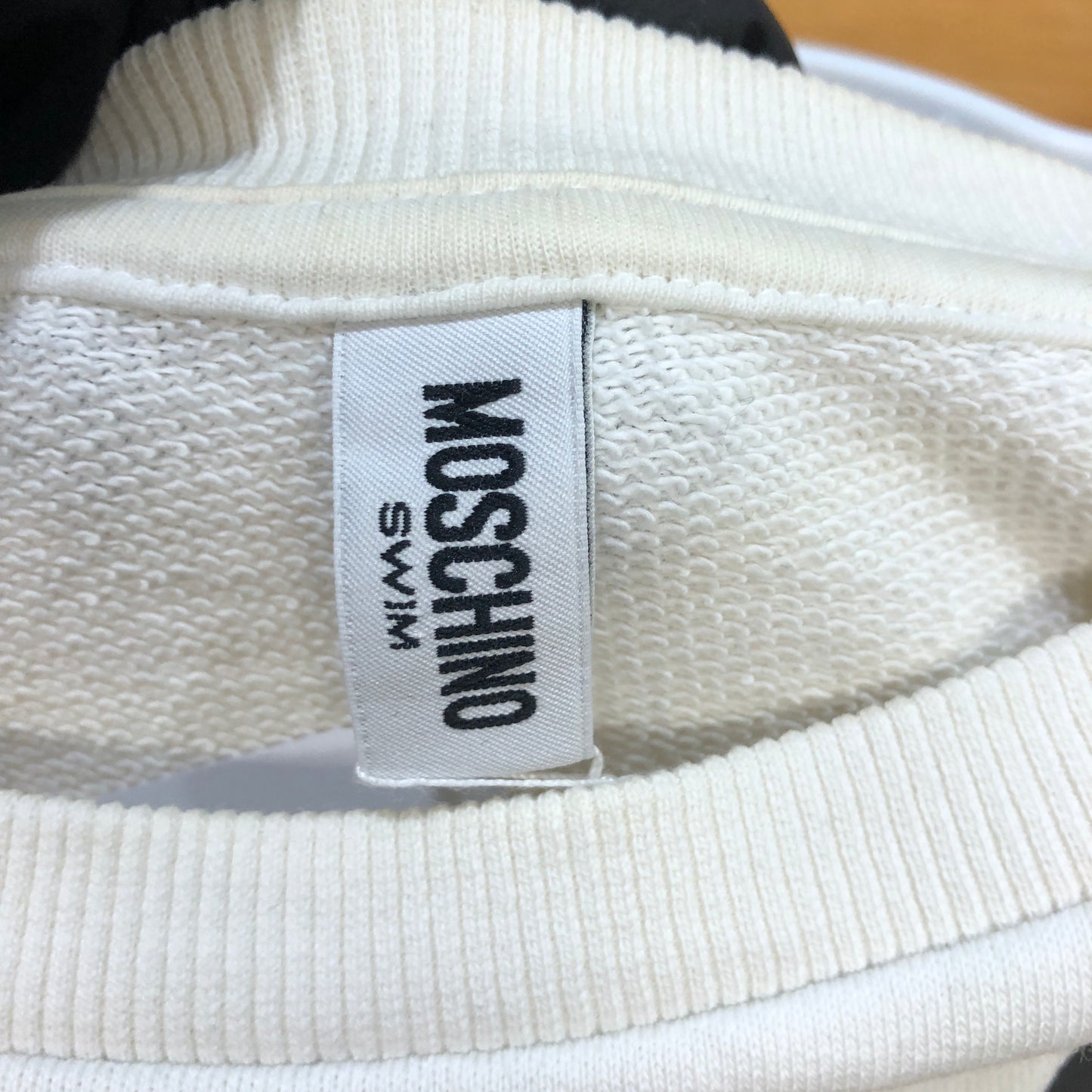 Moschino Teddy Bear Logo Sweatshirt Size US S White
