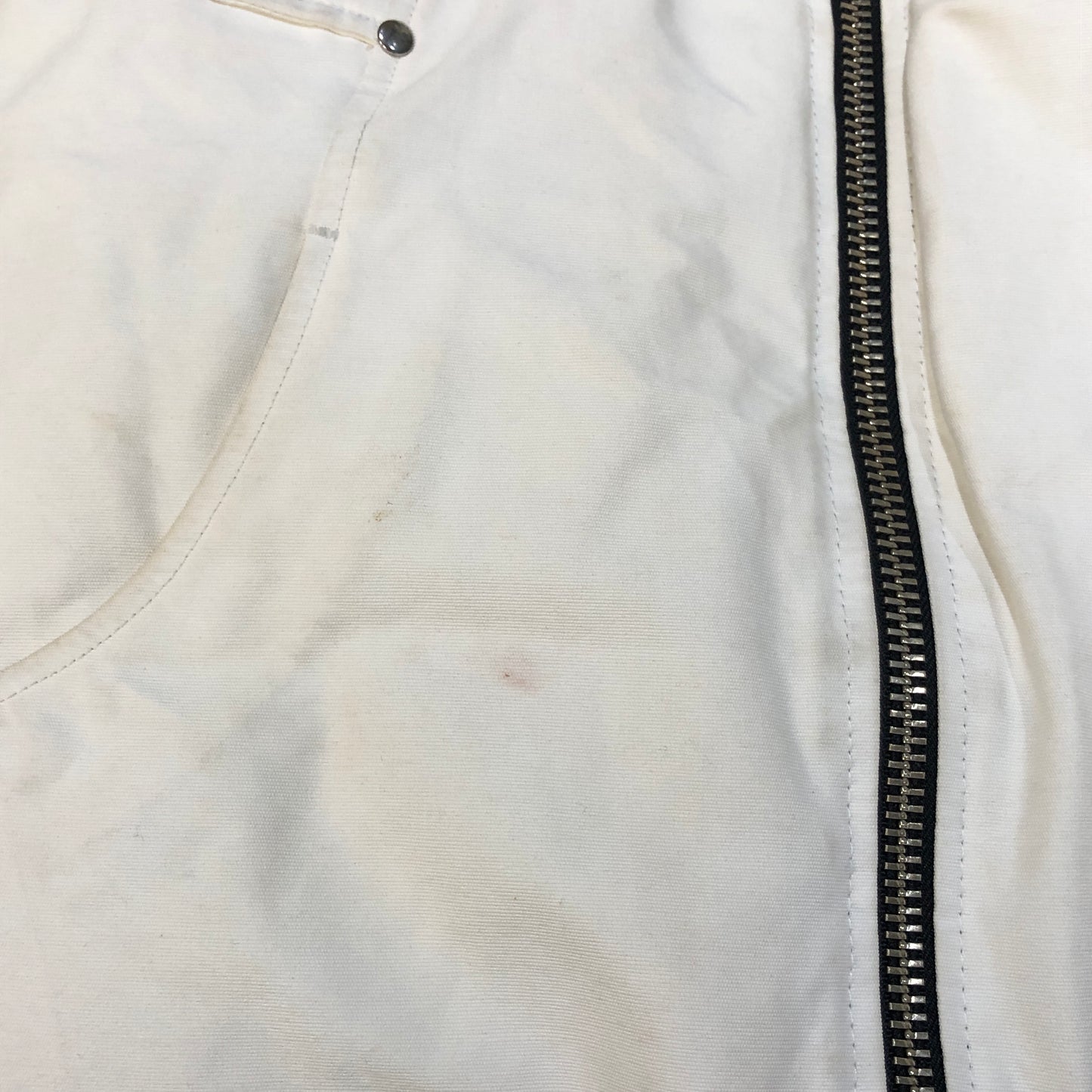 Moose Knuckles White Hooded Down Jacket Size L