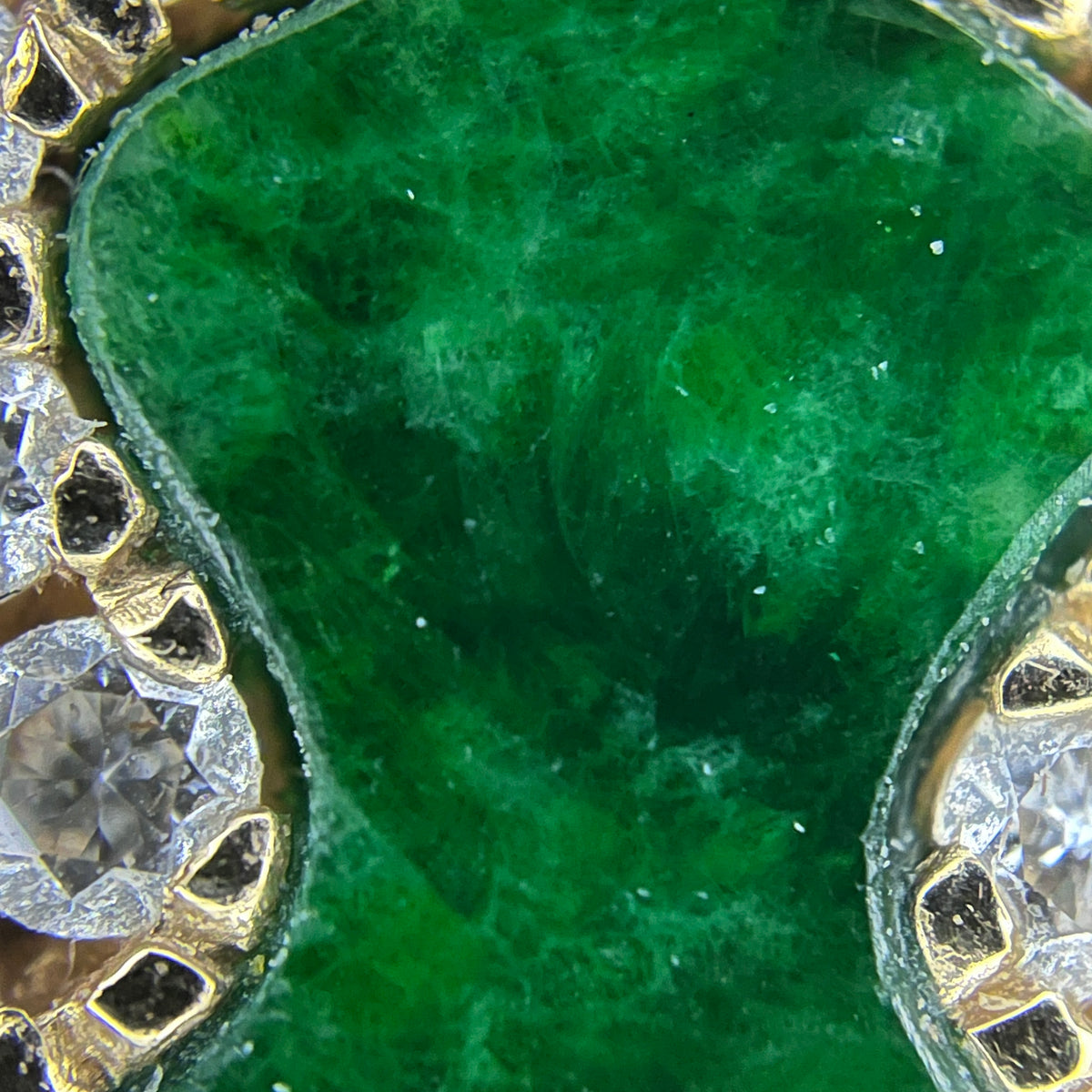Qeelin Wulu Imperial Green Jade & Diamond 18K Rose Gold Earrings