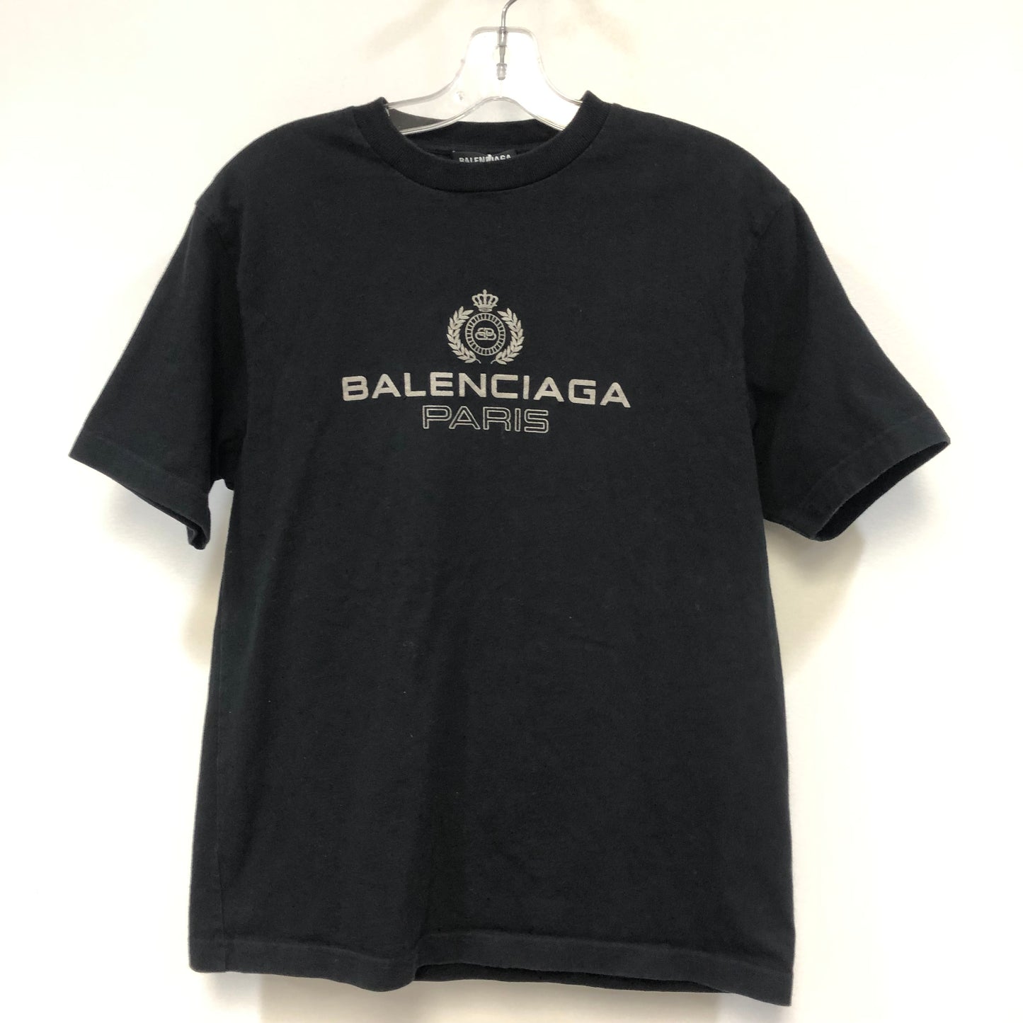 Balenciaga Paris Logo Print T-Shirt Black