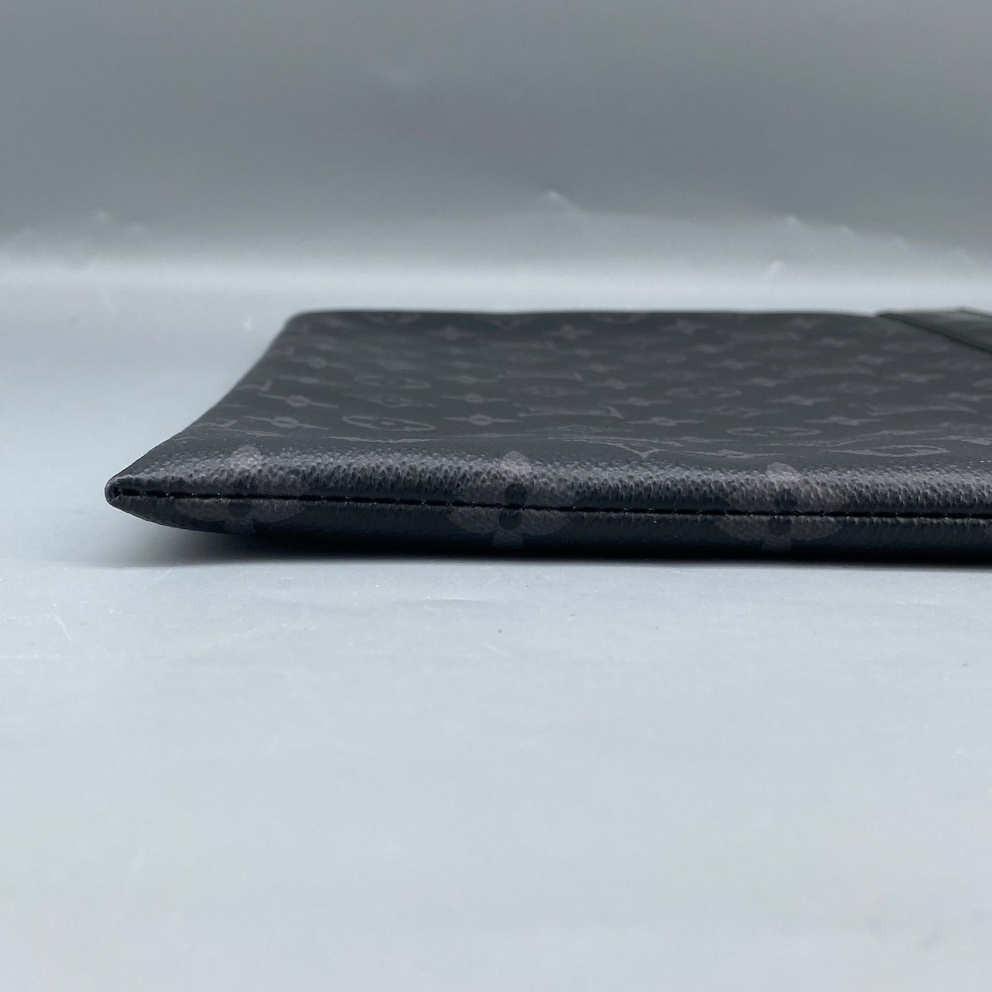 Louis Vuitton Black Monogram Eclipse Canvas Zip Pouch Clutch Bag