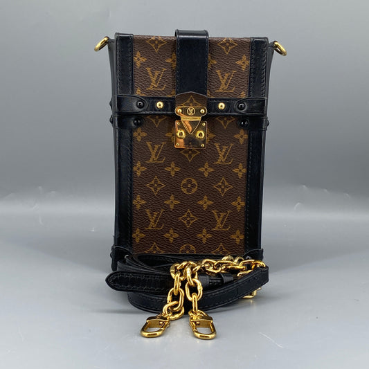 Louis Vuitton Brown Monogram Petite Malle Box Bag