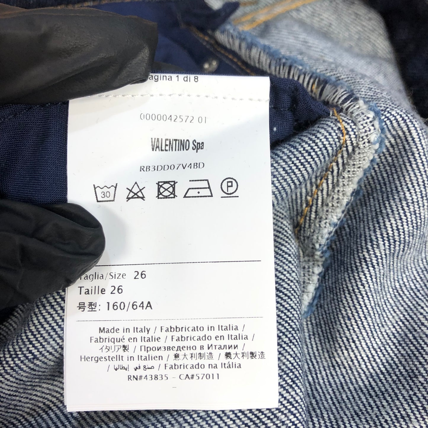 Valentino Garavani High-Waisted Denim Shorts