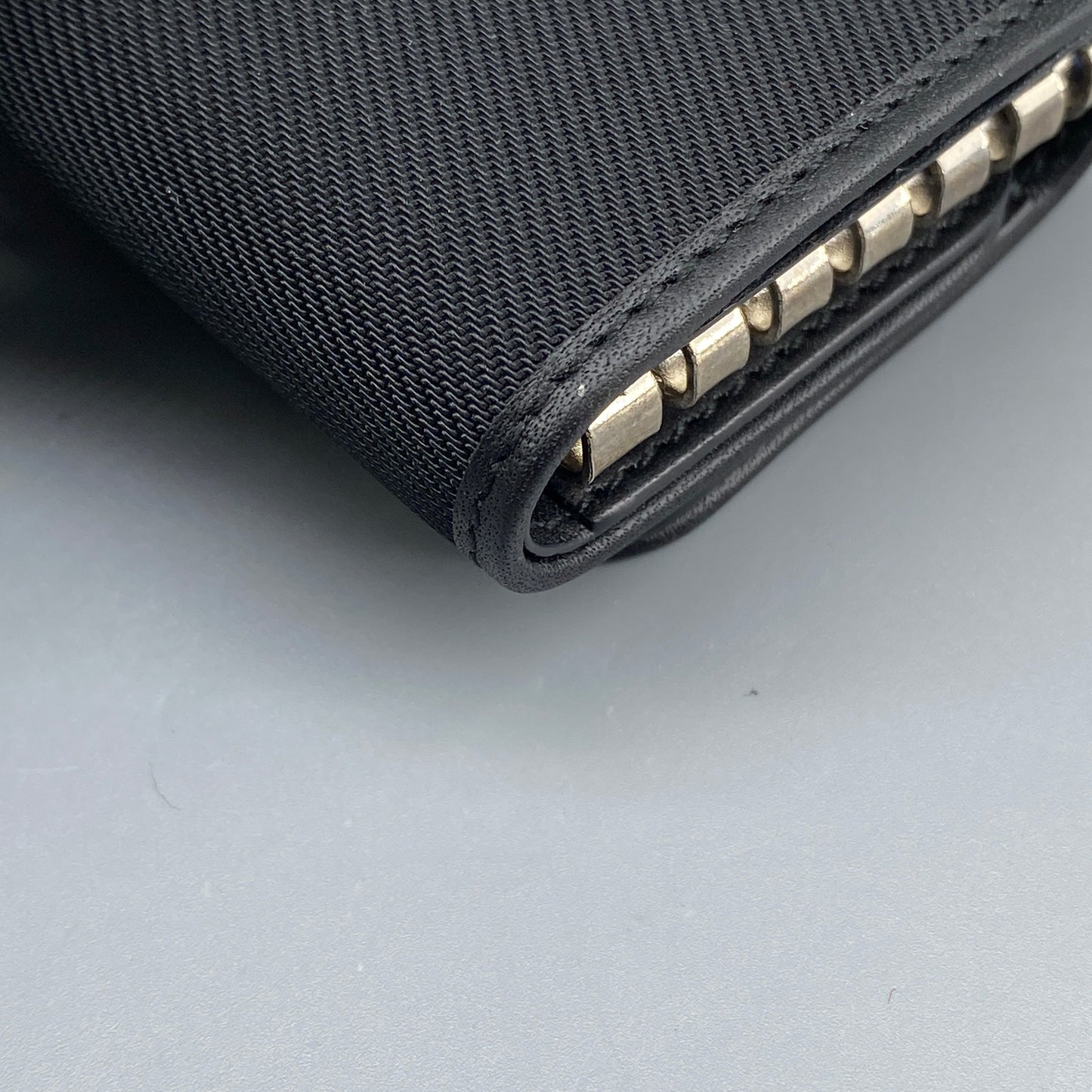 Ferragamo Black Canvas Key Case