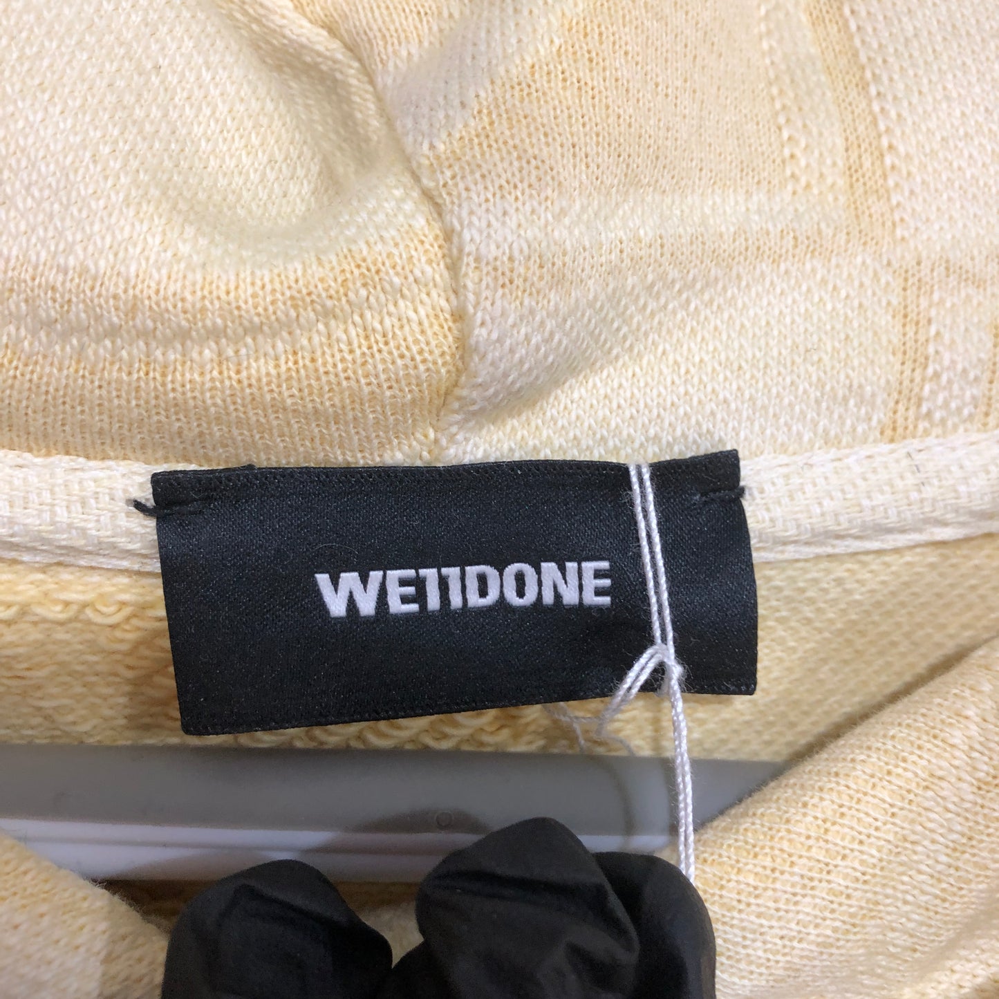 We11done Jacquard Hoodie Size L Yellow