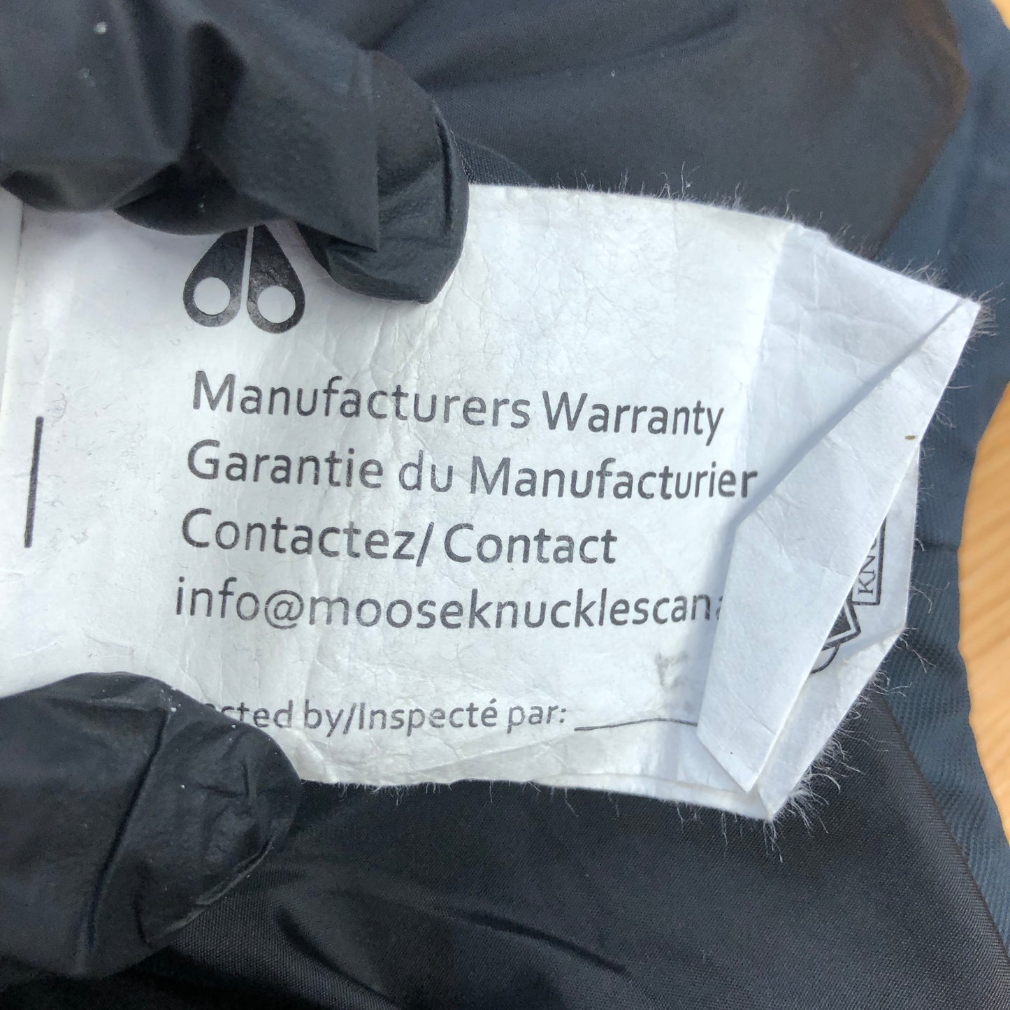 Moose Knuckles Navy Blue Parka Jacket Size M