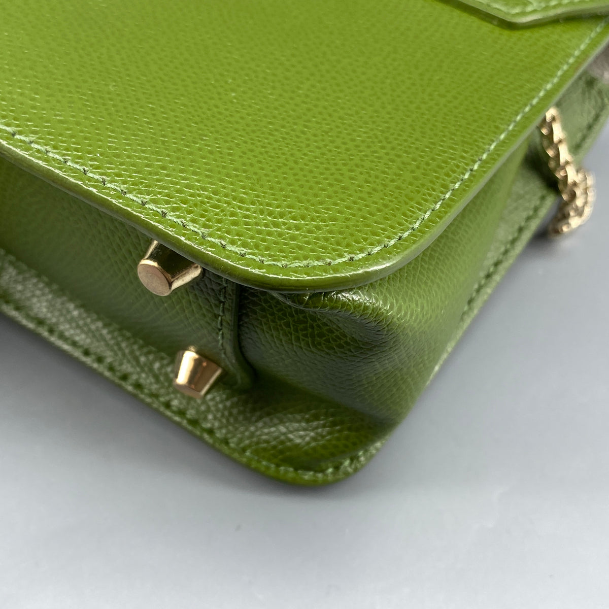Furla Metropolis Green Leather Crossbody Bag
