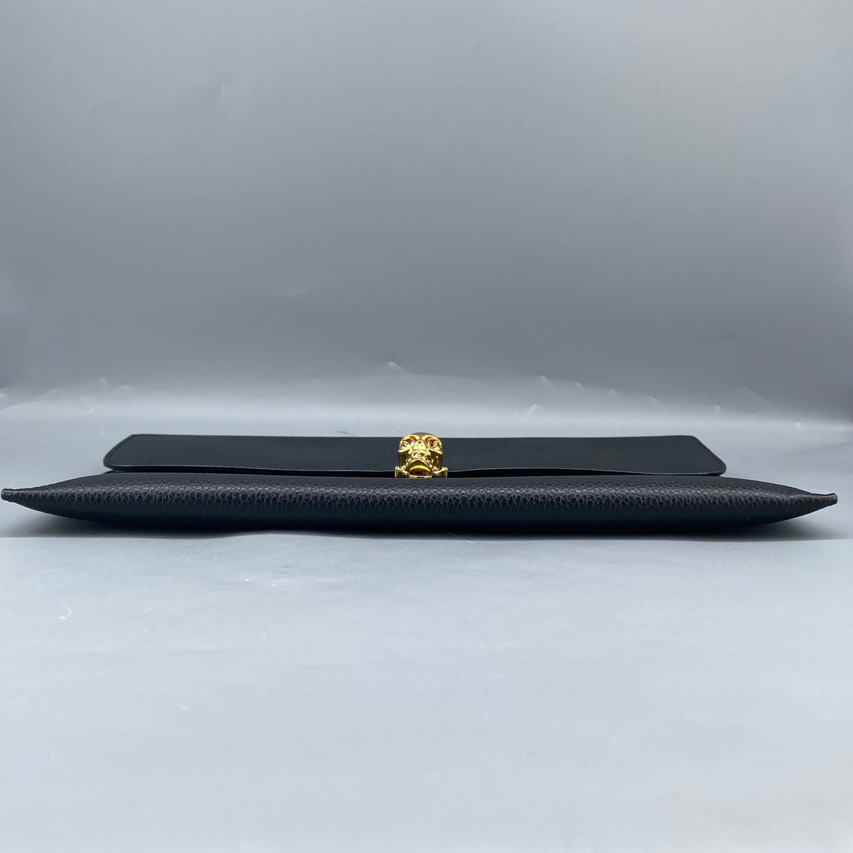 Alexander McQueen Black Leather Clutch Bag
